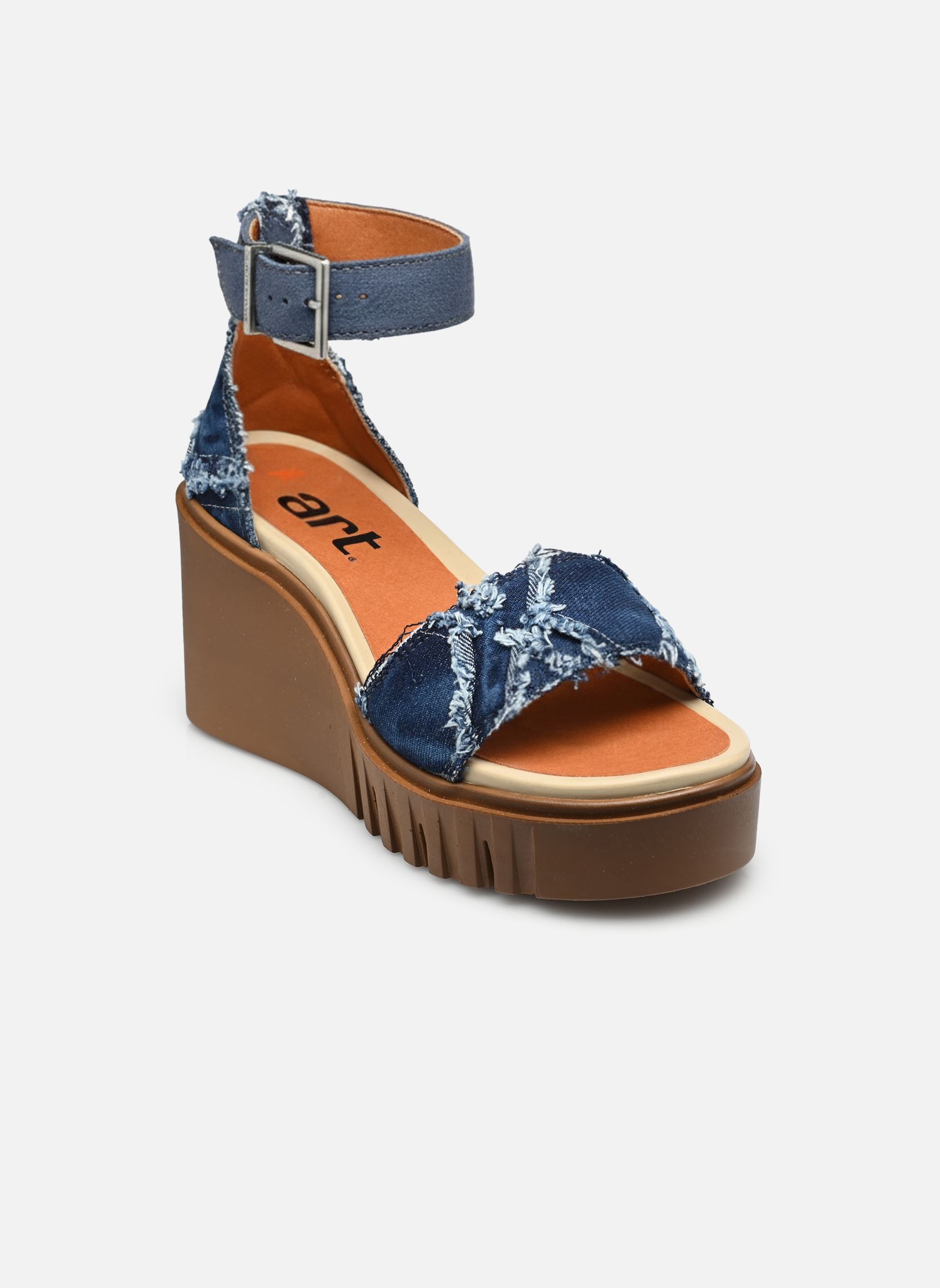 Sandali con zeppa e plateau CATANIA 2085S donna blu Art Sandali con zeppa e plateau CATANIA 2085S donna blu Ocean