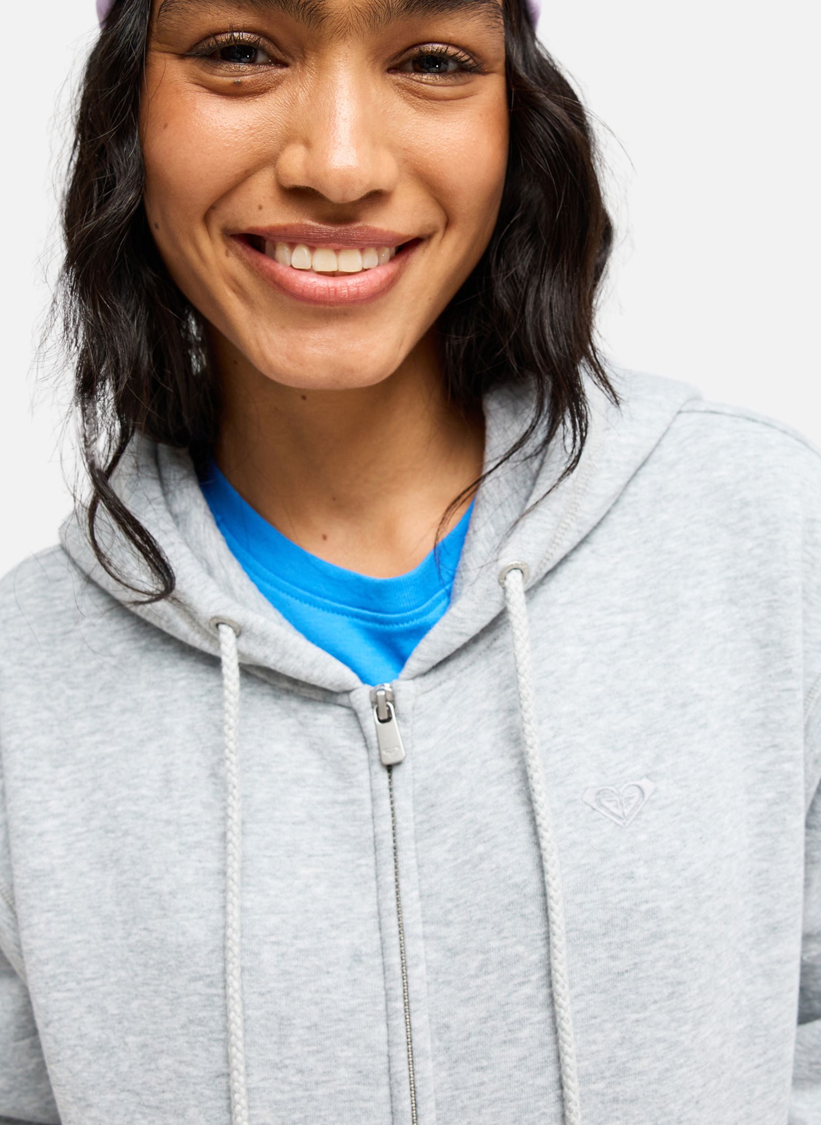 Vestes polaires Surf Stoked Zipped Brushed femme gris Roxy Vestes polaires Surf Stoked Zipped Brushed femme gris Gris
