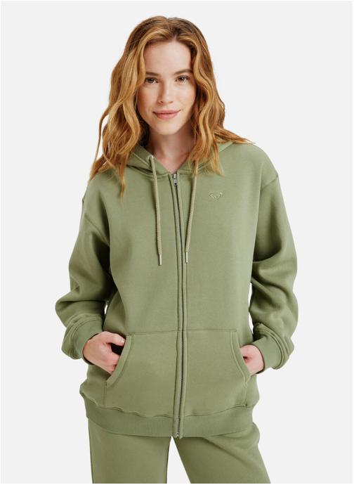 Roxy Vestes polaires Surf Stoked Zipped Brushed femme vert