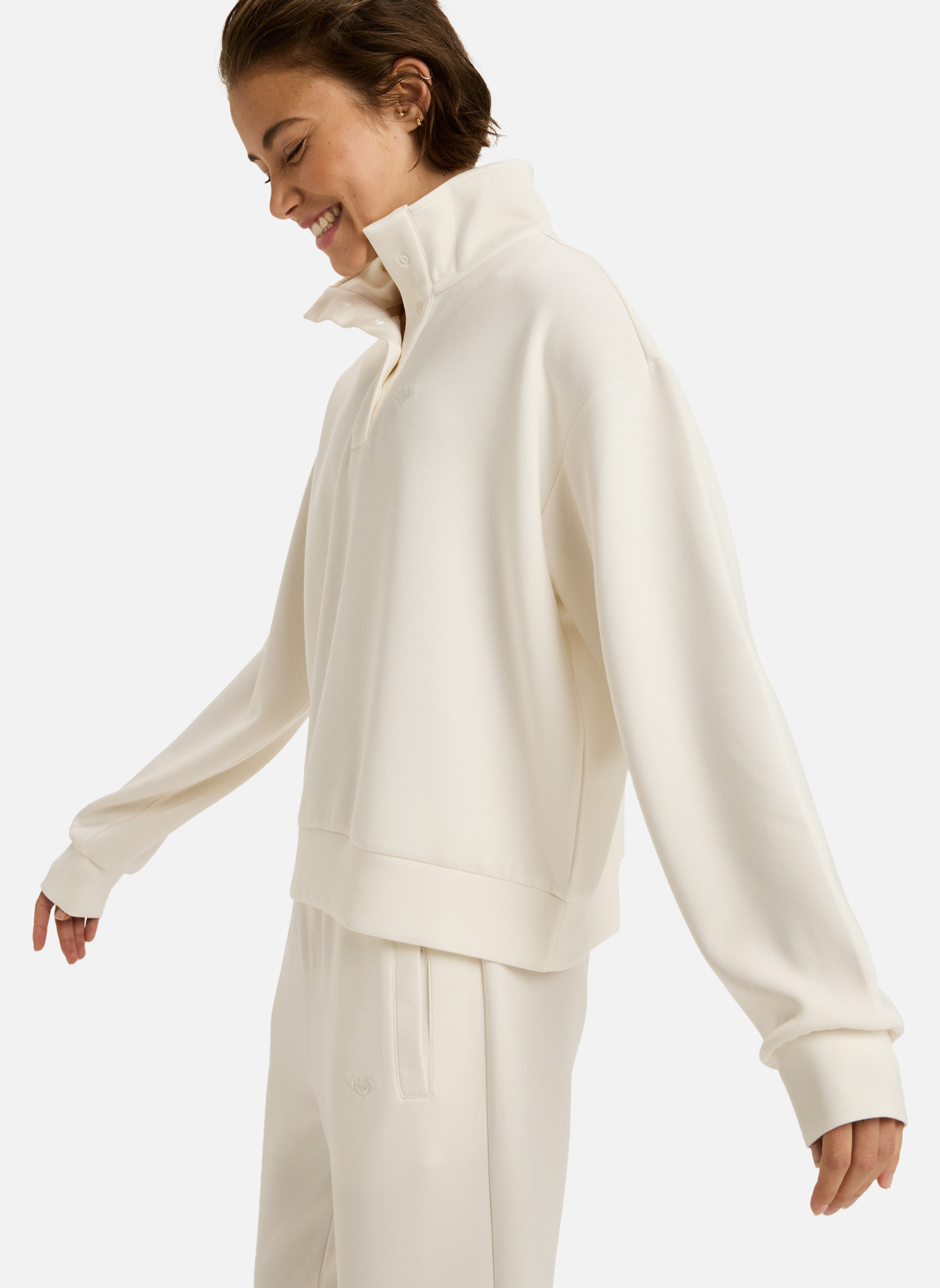 Vestes polaires Rise & Vibe Sweet femme blanc Roxy Vestes polaires Rise & Vibe Sweet femme blanc Blanc