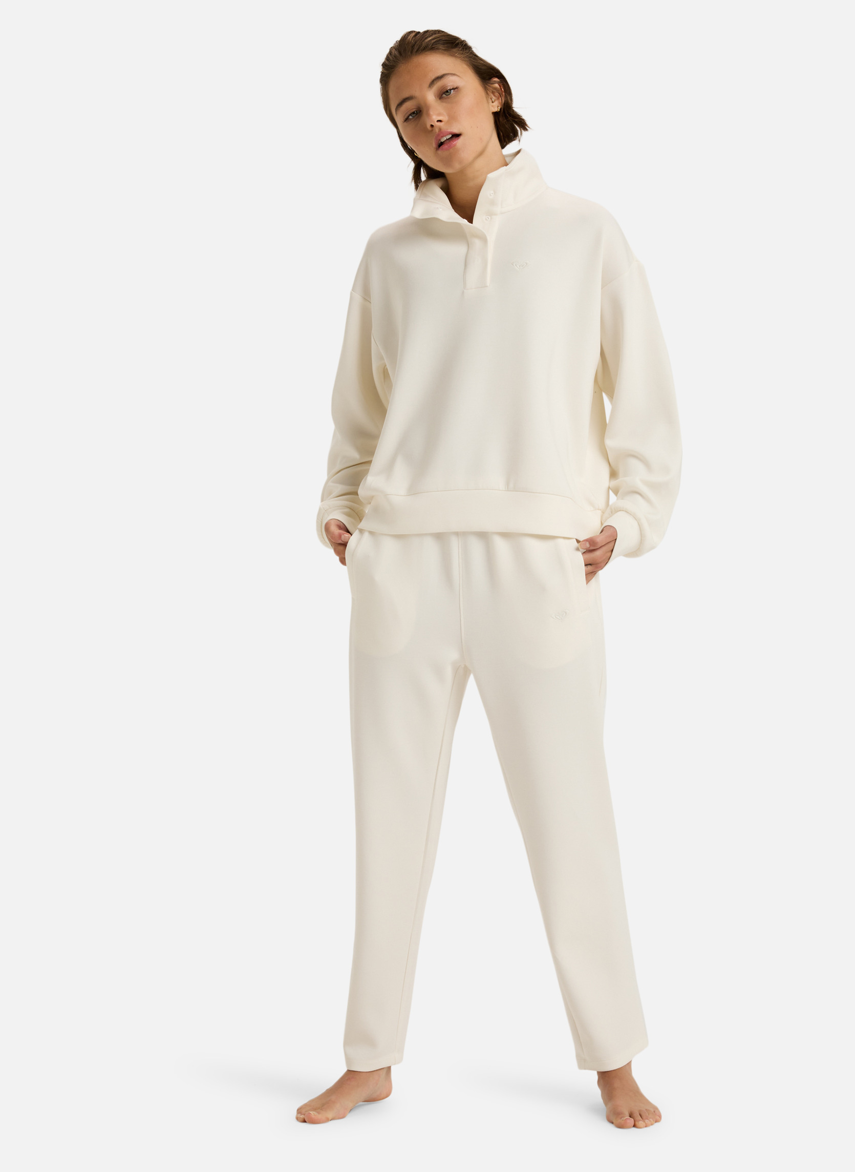 Vestes polaires Rise & Vibe Sweet femme blanc Roxy Vestes polaires Rise & Vibe Sweet femme blanc Blanc