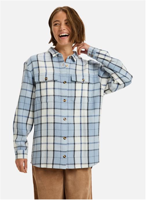 Roxy Chemises Let It Go Flannel femme bleu