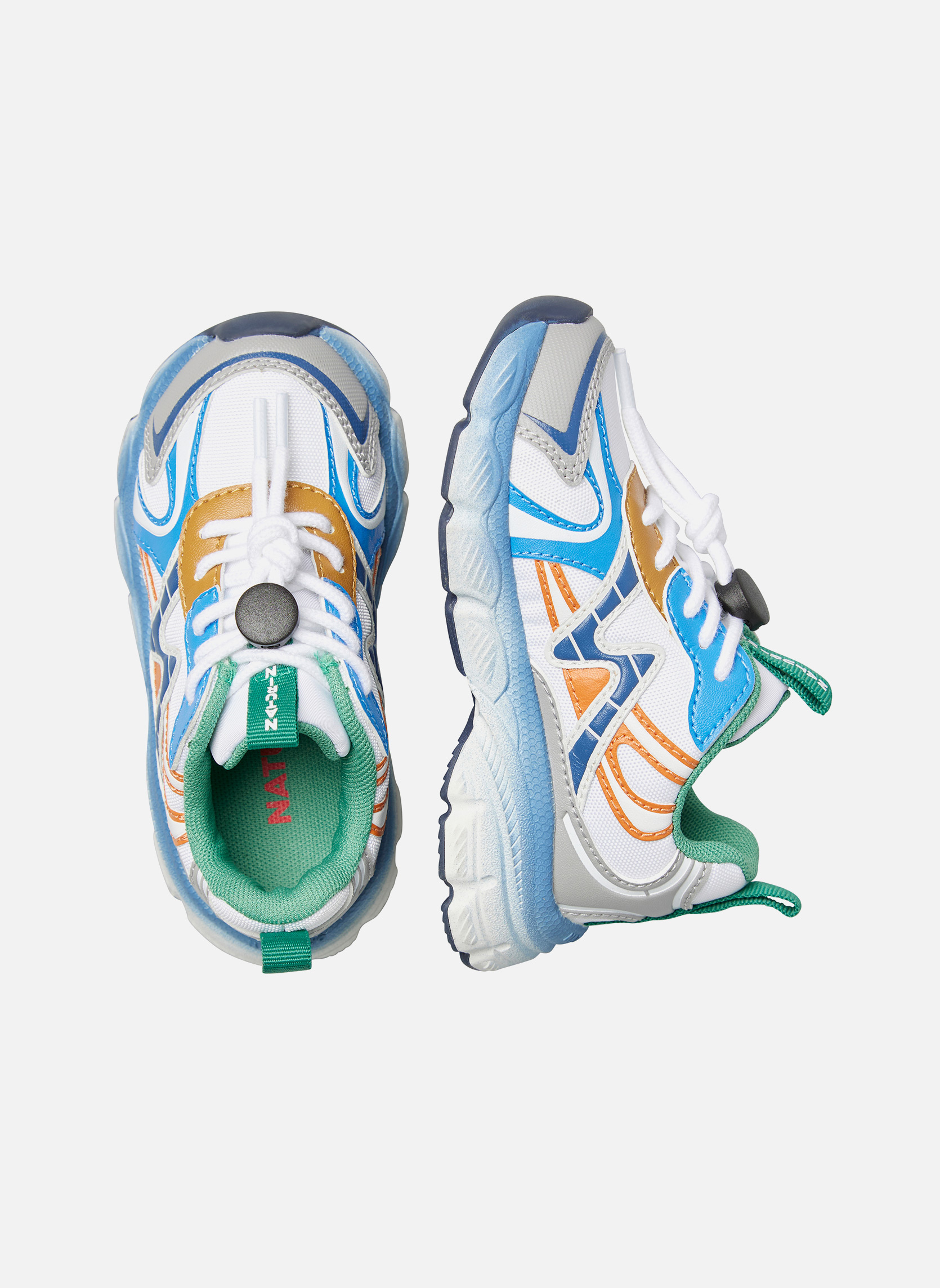 Baskets basses Sneakers WAVE. Azurin garçon bleu Naturino Baskets basses Sneakers WAVE. Azurin garçon bleu Bleu gris