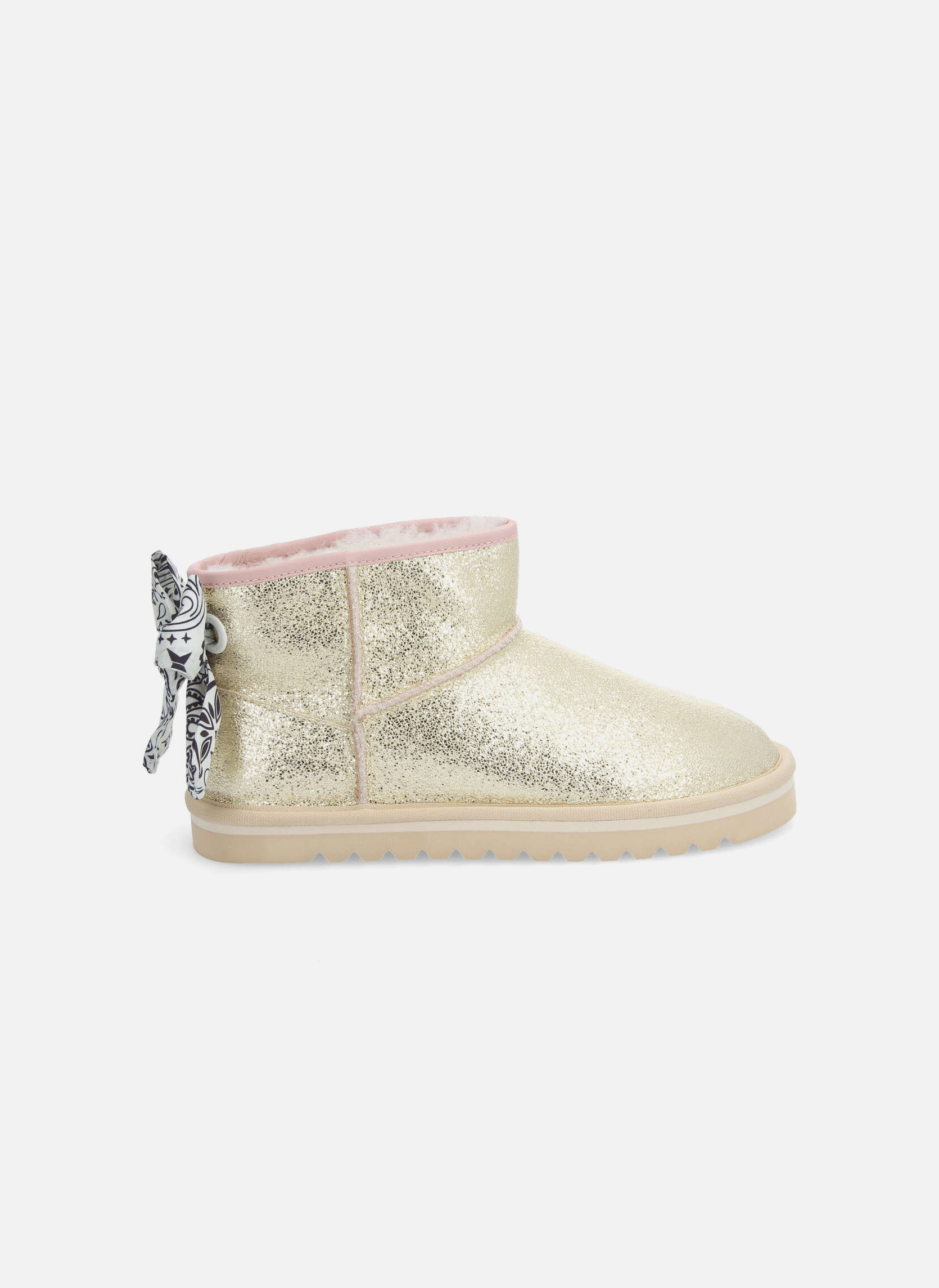 Bottines Boots Office London En Cuir Clouté Doré - Taille 42, Très Bon état (manque Une Attache)