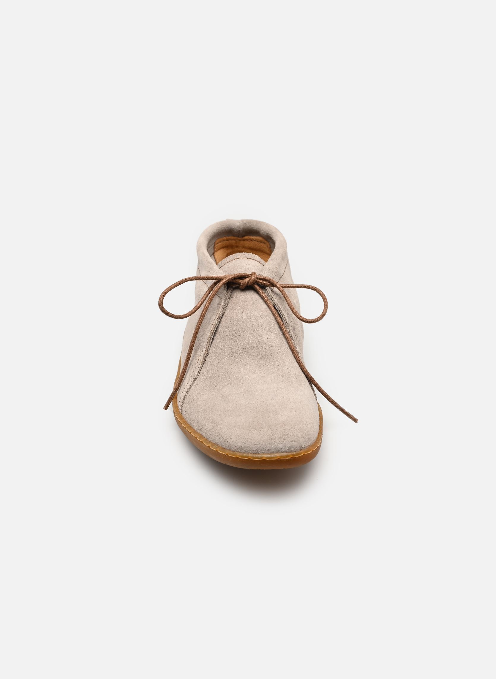 Geschnürte Stiefeletten EL VIAJERO N5290 damen grau El Naturalista Geschnürte Stiefeletten EL VIAJERO N5290 damen grau SILK SUEDE TAUPE