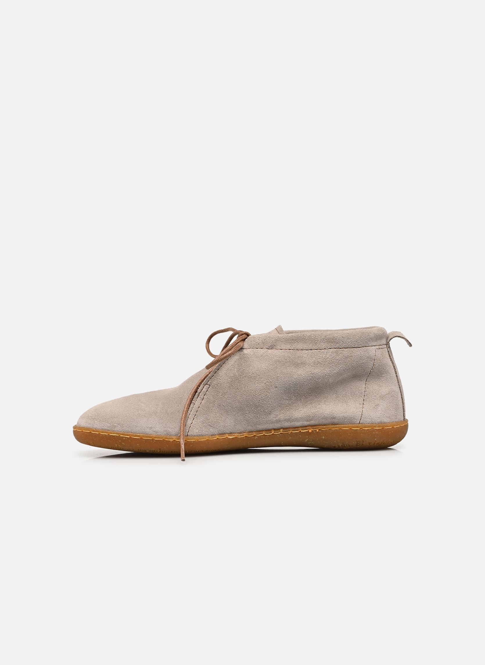 Geschnürte Stiefeletten EL VIAJERO N5290 damen grau El Naturalista Geschnürte Stiefeletten EL VIAJERO N5290 damen grau SILK SUEDE TAUPE