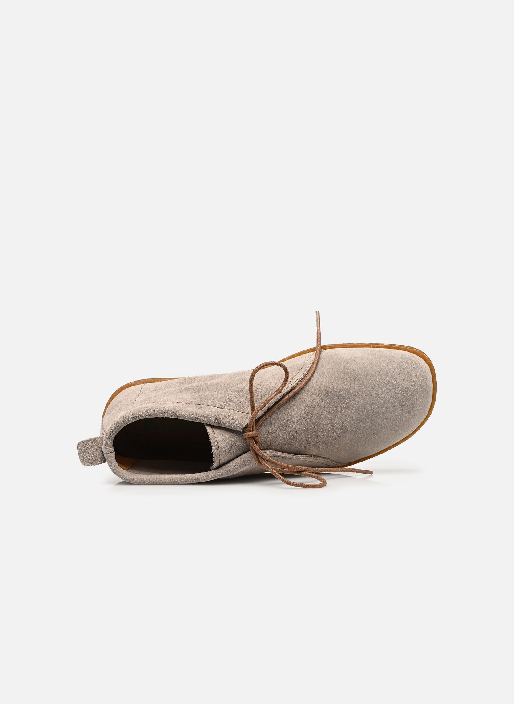 Geschnürte Stiefeletten EL VIAJERO N5290 damen grau El Naturalista Geschnürte Stiefeletten EL VIAJERO N5290 damen grau SILK SUEDE TAUPE