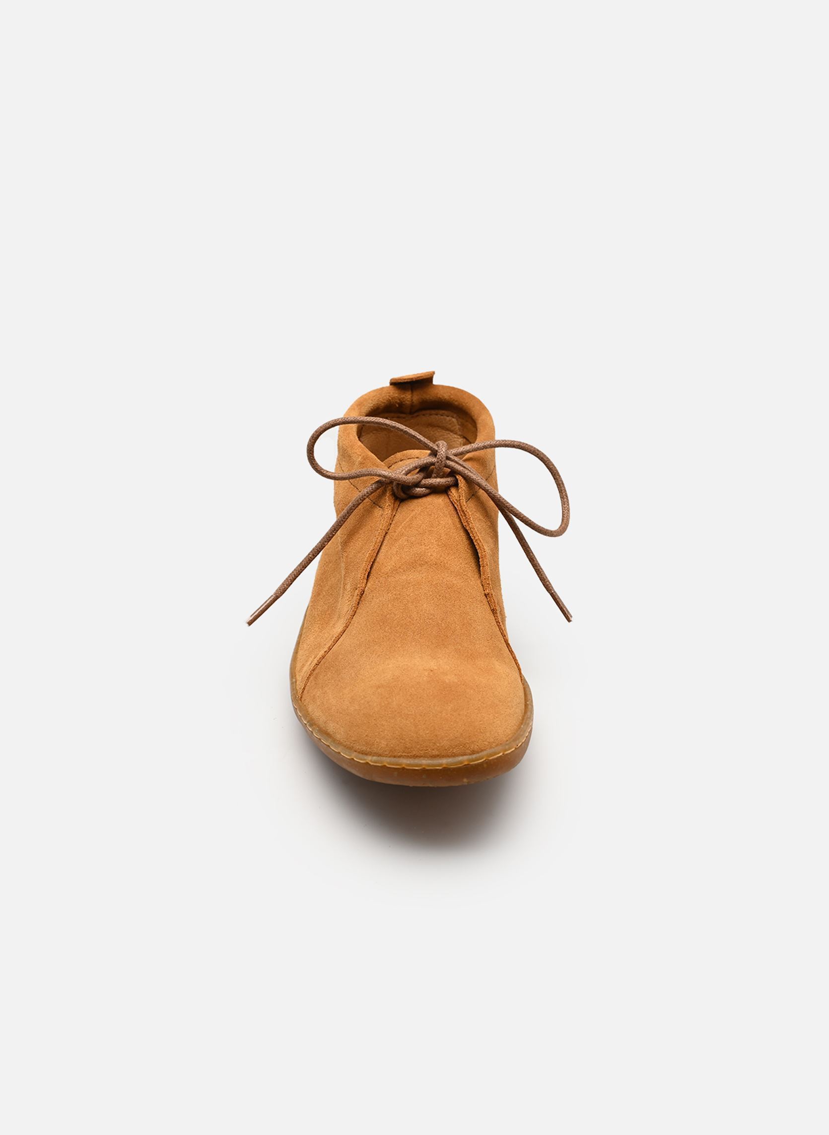 Geschnürte Stiefeletten EL VIAJERO N5290 damen braun El Naturalista Geschnürte Stiefeletten EL VIAJERO N5290 damen braun SILK SUEDE TOFFEE