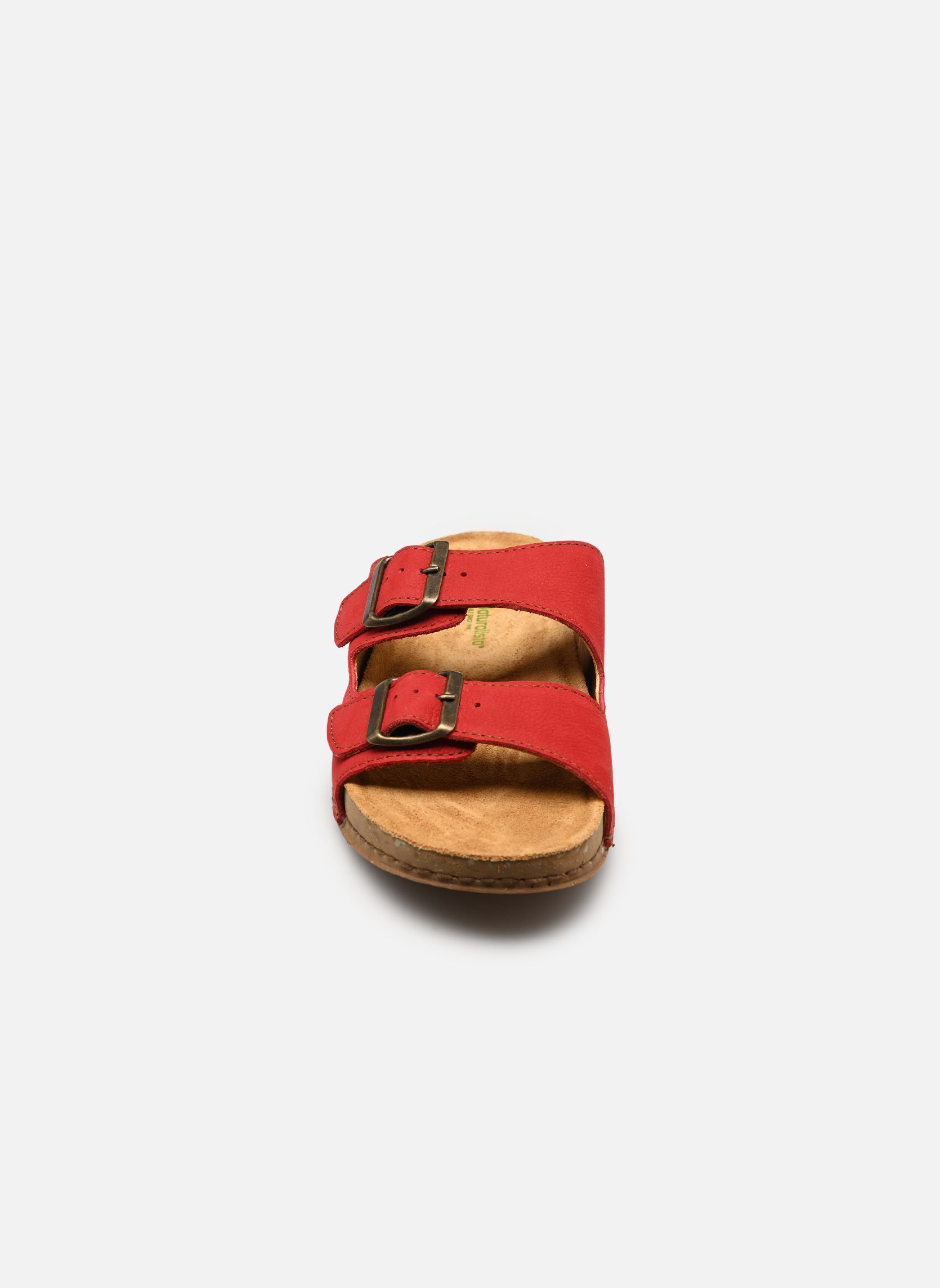 Pantoletten und Clogs BALANCE N5794 damen rot El Naturalista Pantoletten und Clogs BALANCE N5794 damen rot NOBUCK TIBET