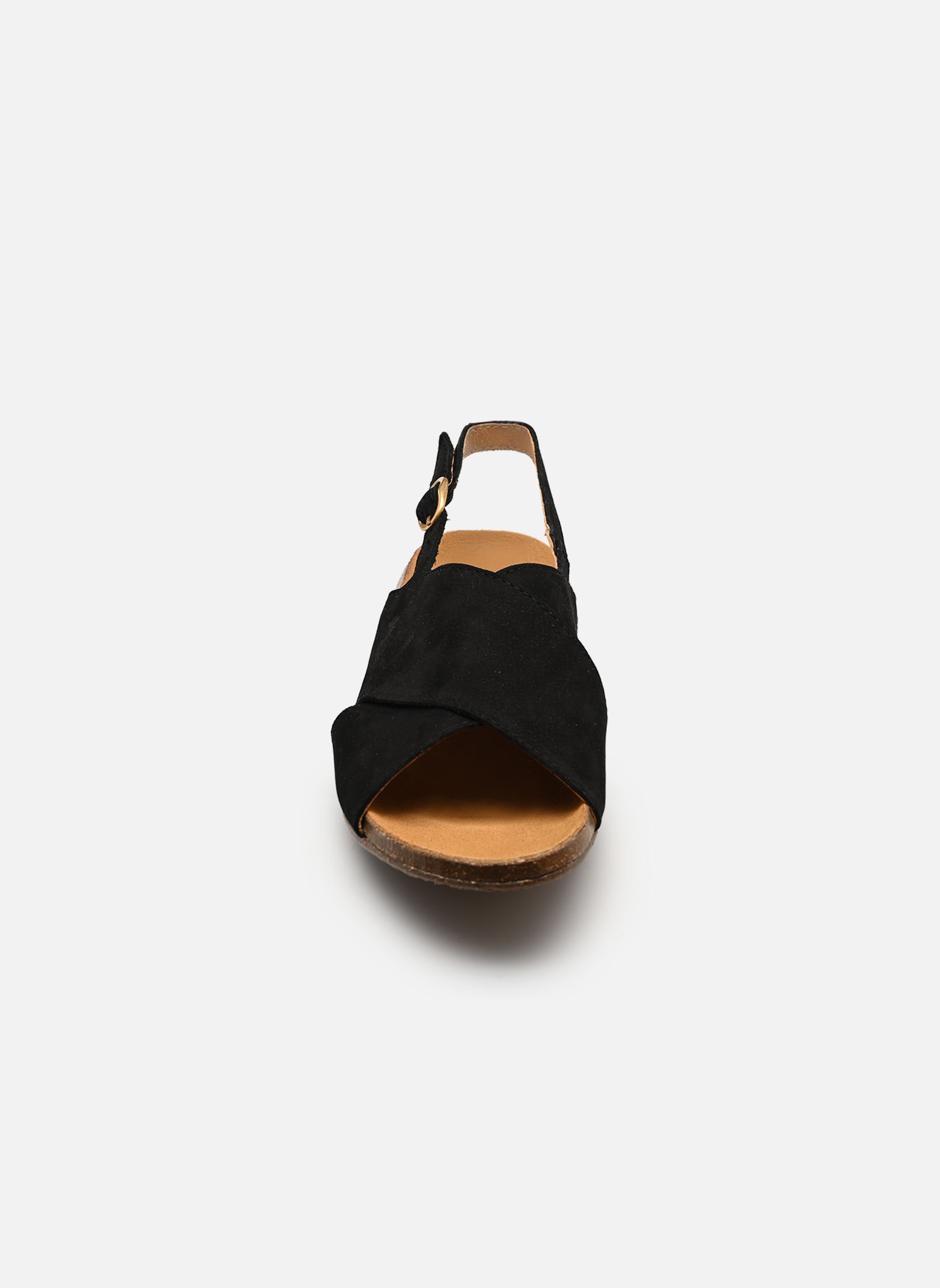 Flache Sandalen WAKATAUA N5558 damen schwarz El Naturalista Flache Sandalen WAKATAUA N5558 damen schwarz NOBUCK LAVADO BLACK