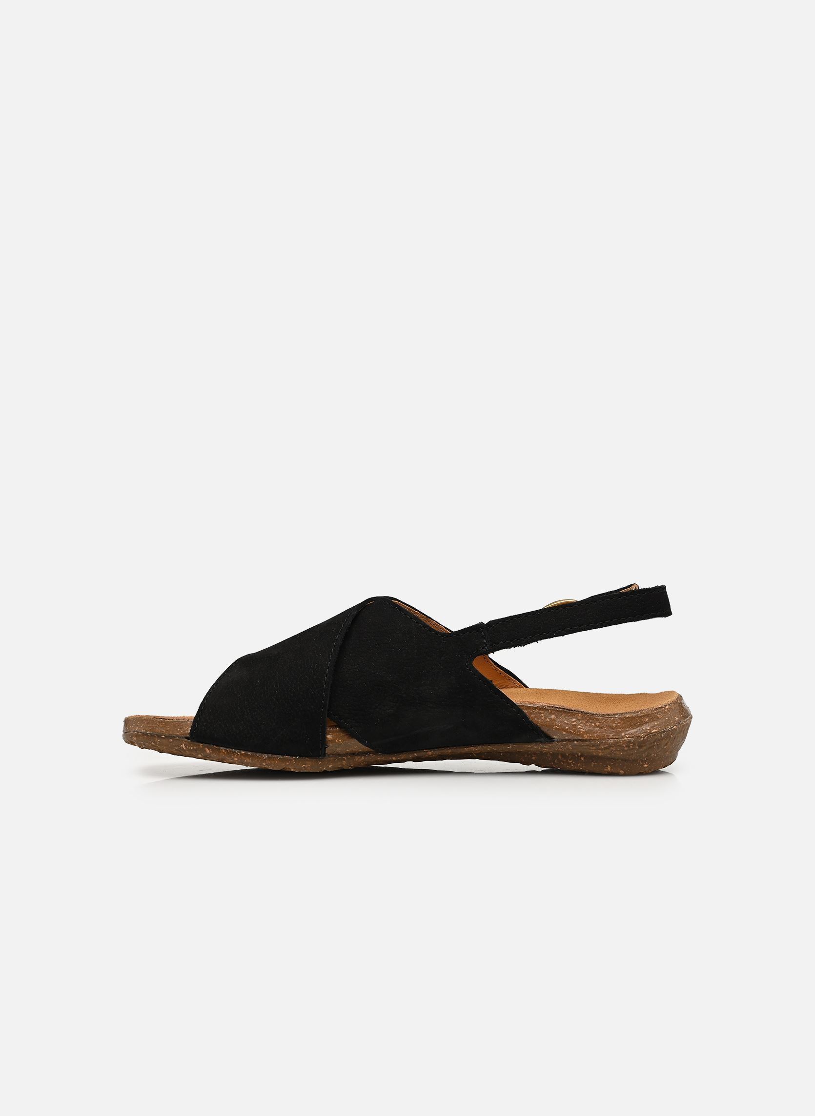 Flache Sandalen WAKATAUA N5558 damen schwarz El Naturalista Flache Sandalen WAKATAUA N5558 damen schwarz NOBUCK LAVADO BLACK