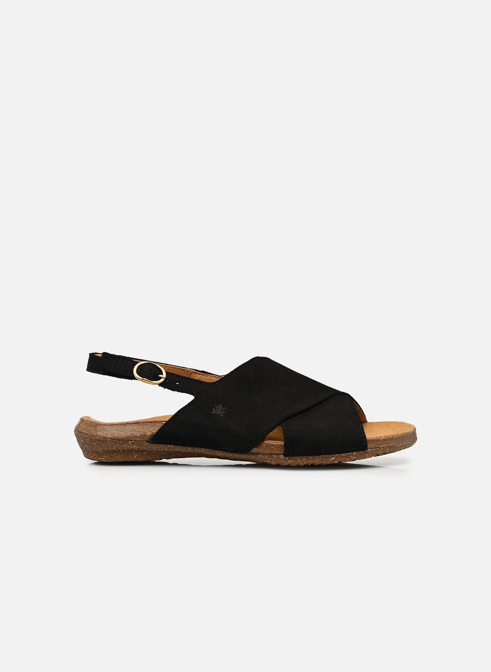 Flache Sandalen WAKATAUA N5558 damen schwarz El Naturalista Flache Sandalen WAKATAUA N5558 damen schwarz NOBUCK LAVADO BLACK