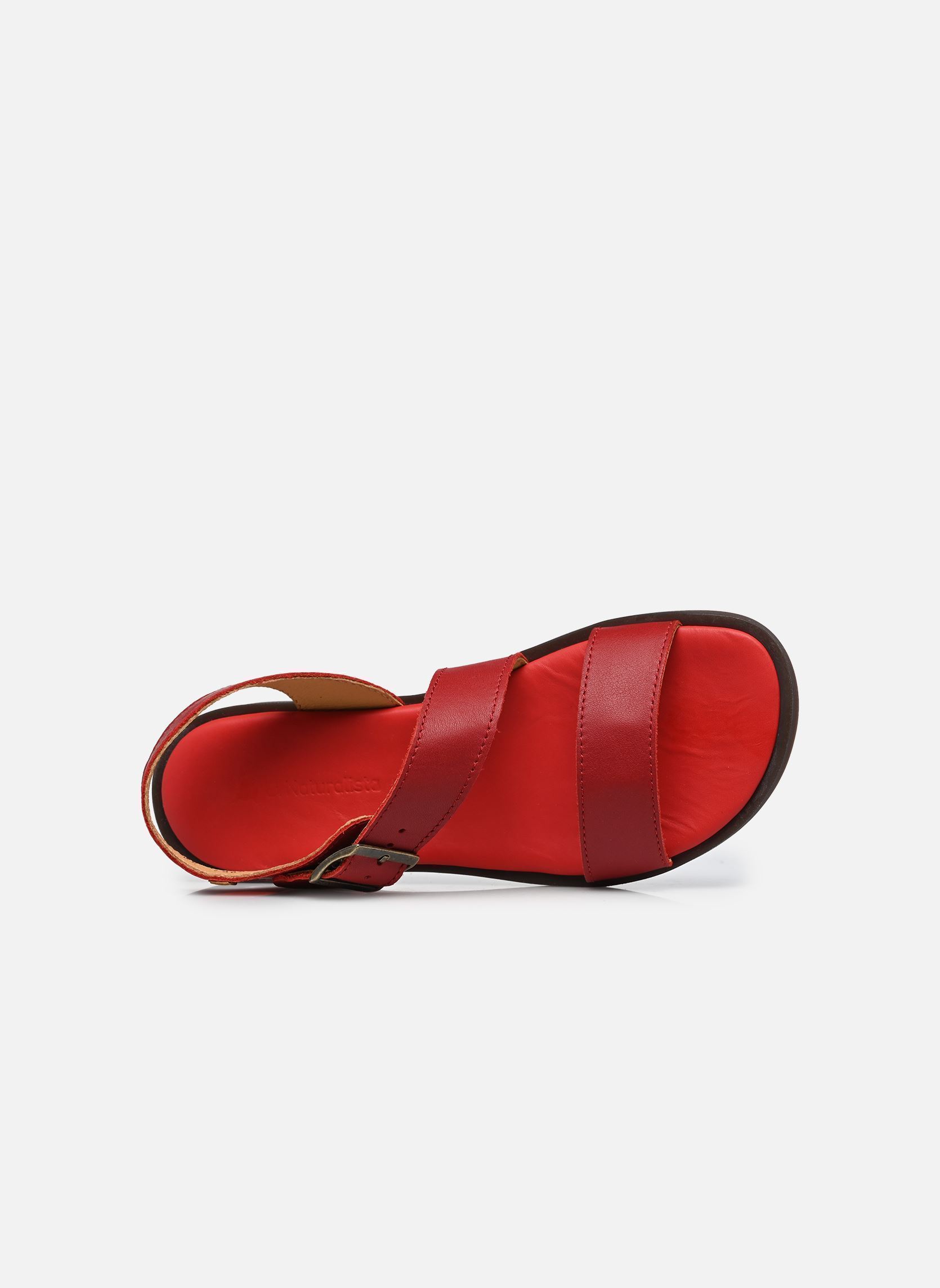 Platte sandalen ARENISCA N5887 dames rood El Naturalista Platte sandalen ARENISCA N5887 dames rood SOFT NAPPA ROSSO