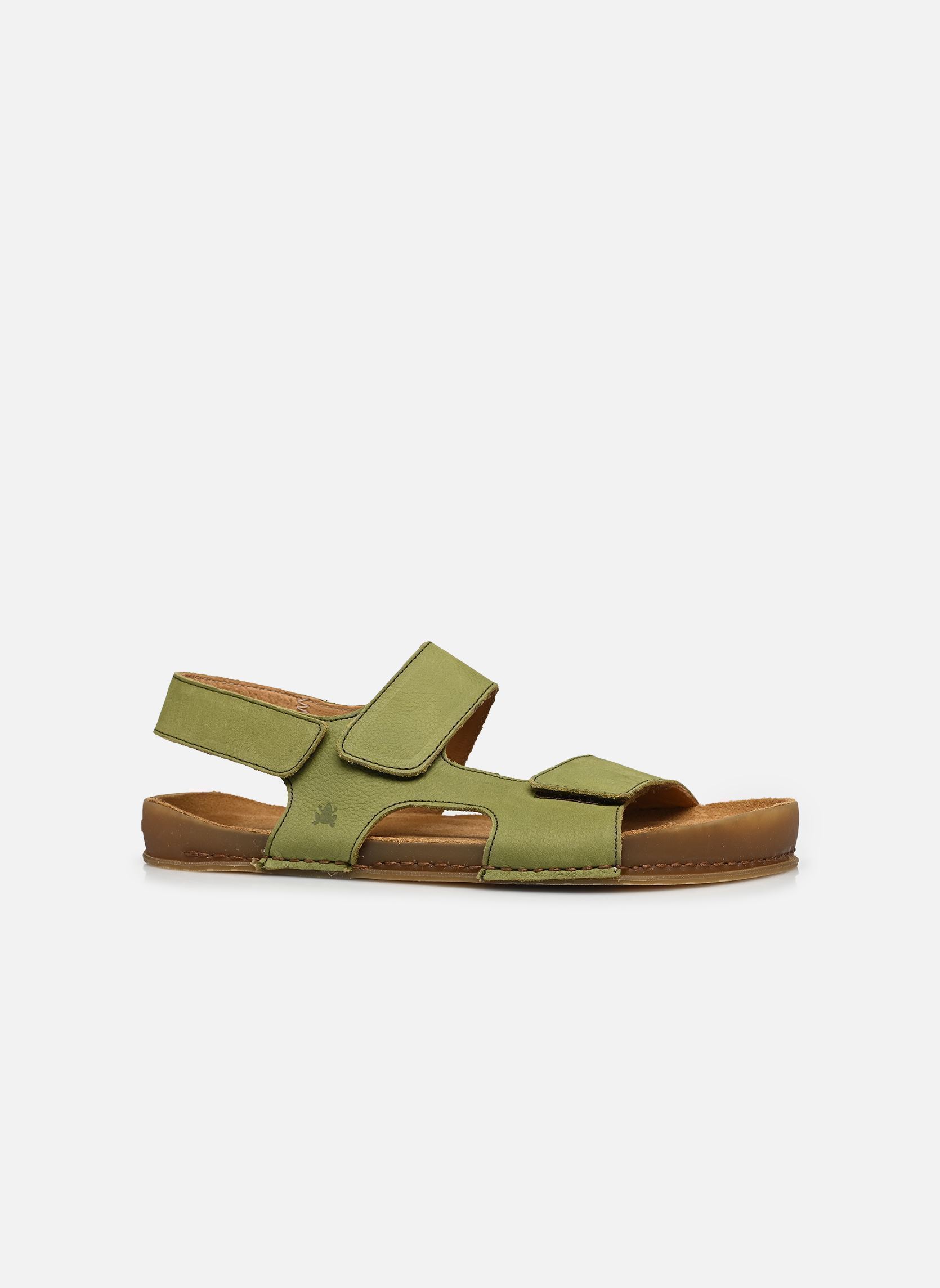 Platte sandalen HORIZON N6003 dames groen El Naturalista Platte sandalen HORIZON N6003 dames groen NOBUCK LIKEN