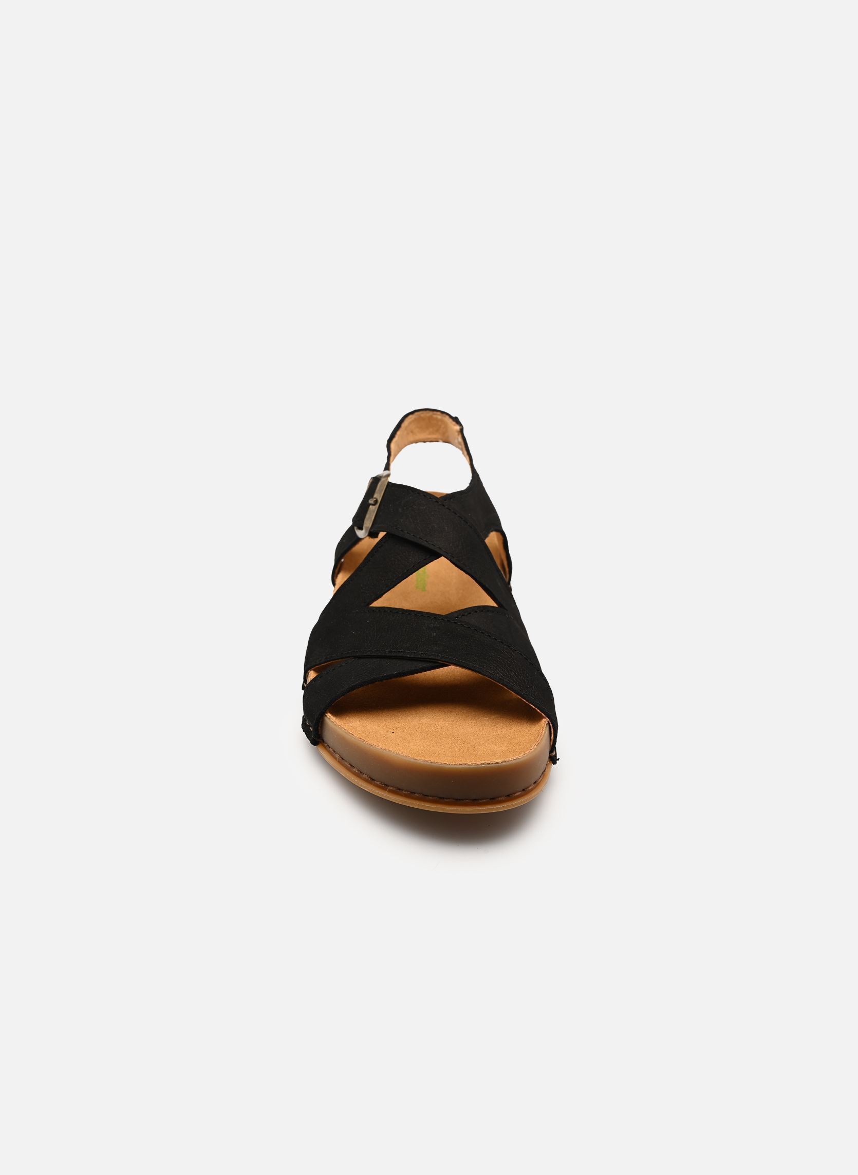 Platte sandalen HORIZON N6005 dames zwart El Naturalista Platte sandalen HORIZON N6005 dames zwart NOBUCK BLACK