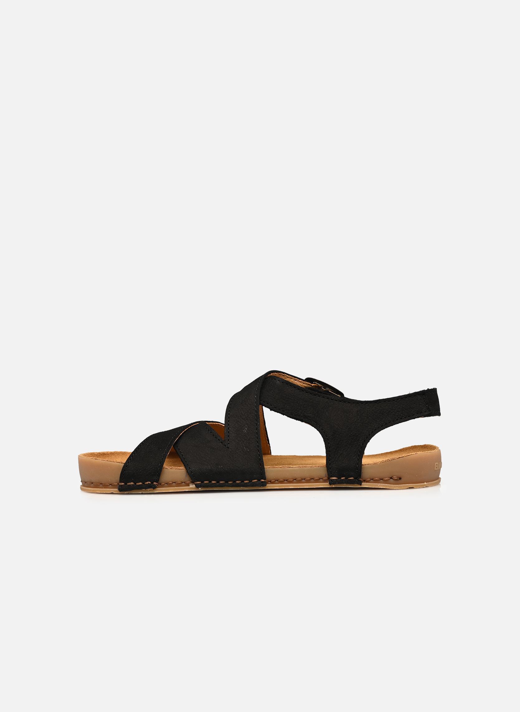 Platte sandalen HORIZON N6005 dames zwart El Naturalista Platte sandalen HORIZON N6005 dames zwart NOBUCK BLACK