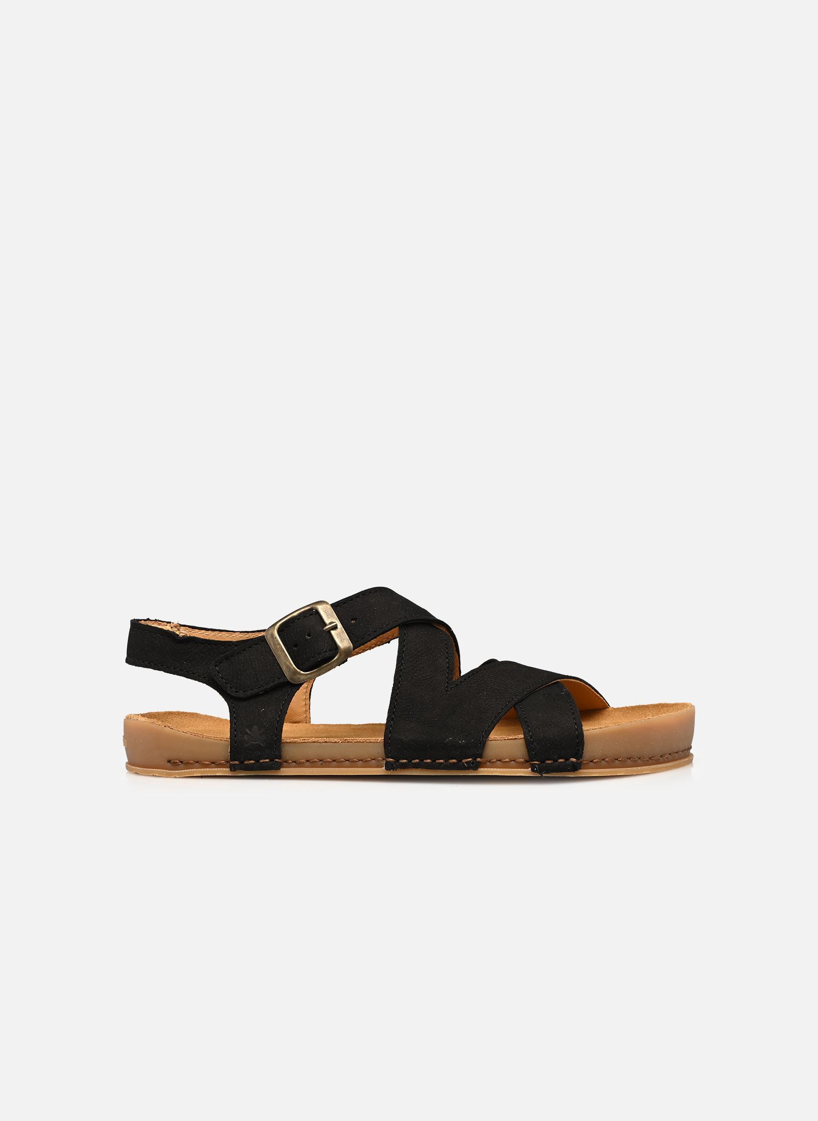 Platte sandalen HORIZON N6005 dames zwart El Naturalista Platte sandalen HORIZON N6005 dames zwart NOBUCK BLACK