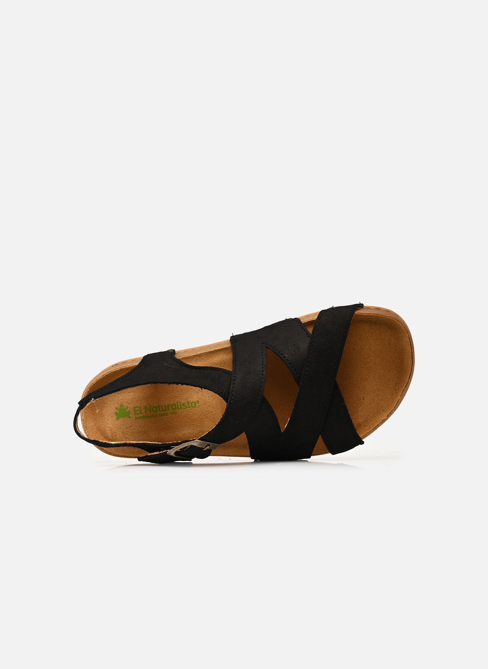 Platte sandalen HORIZON N6005 dames zwart El Naturalista Platte sandalen HORIZON N6005 dames zwart NOBUCK BLACK