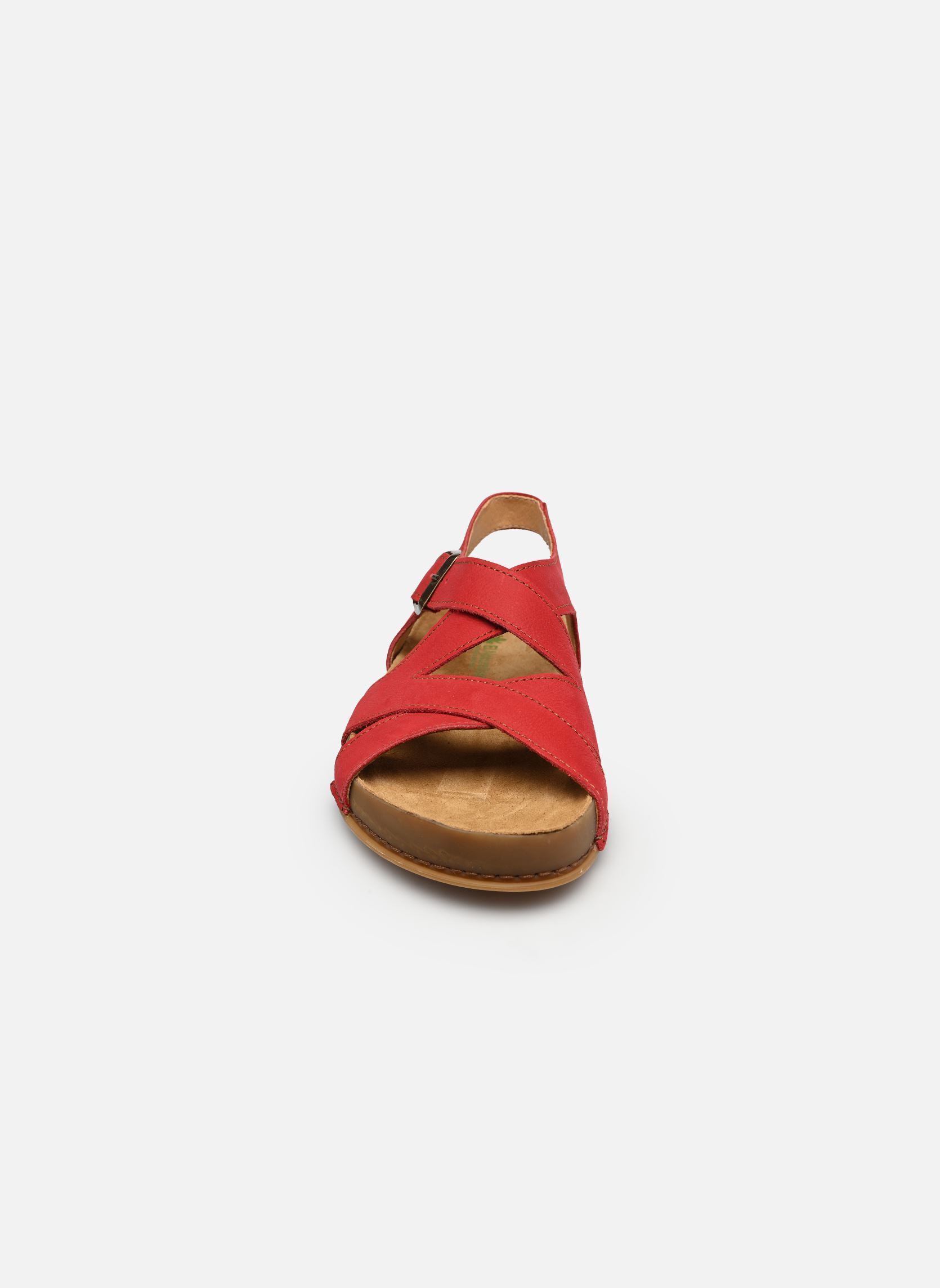 Platte sandalen HORIZON N6005 dames rood El Naturalista Platte sandalen HORIZON N6005 dames rood NOBUCK TIBET