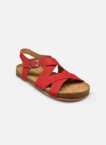 Platte sandalen HORIZON N6005 dames rood
