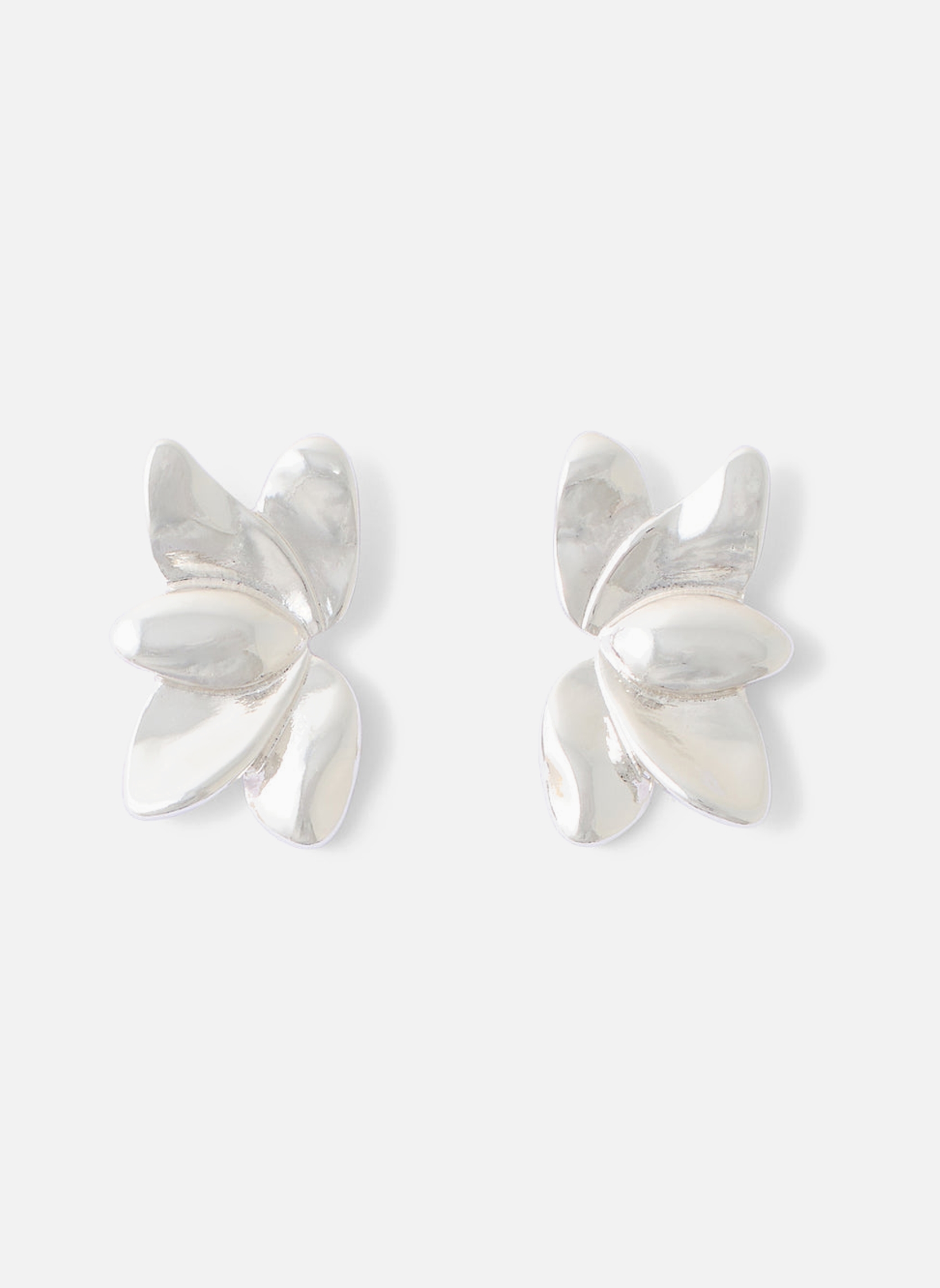 Boucles D'oreilles Argentées En Argent 096 Millièmes - Occasion, Fabrication Française