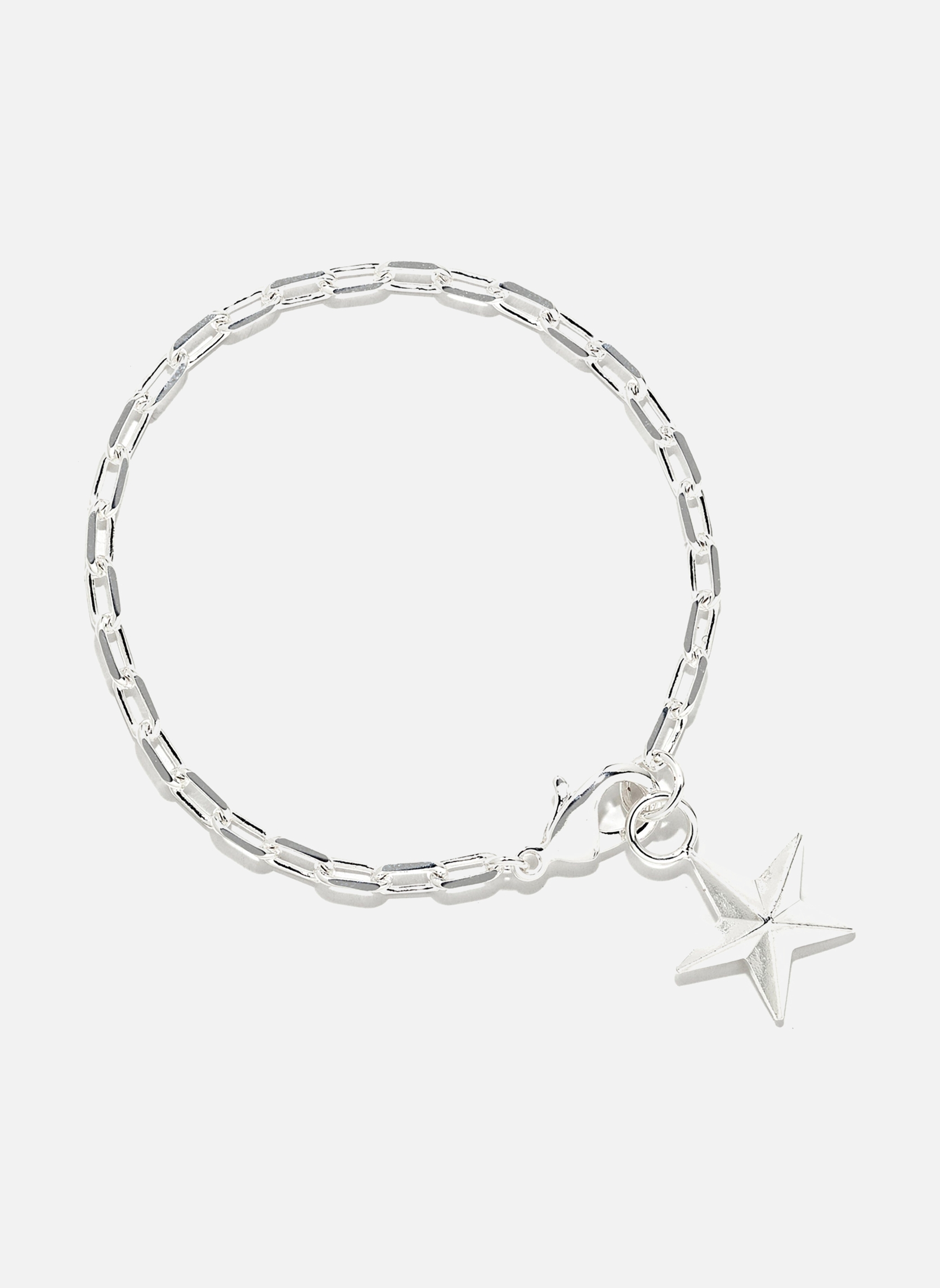 Bracelet Manchette Ajustable En Plaqué Argent - Style étoile - Bijou Féminin