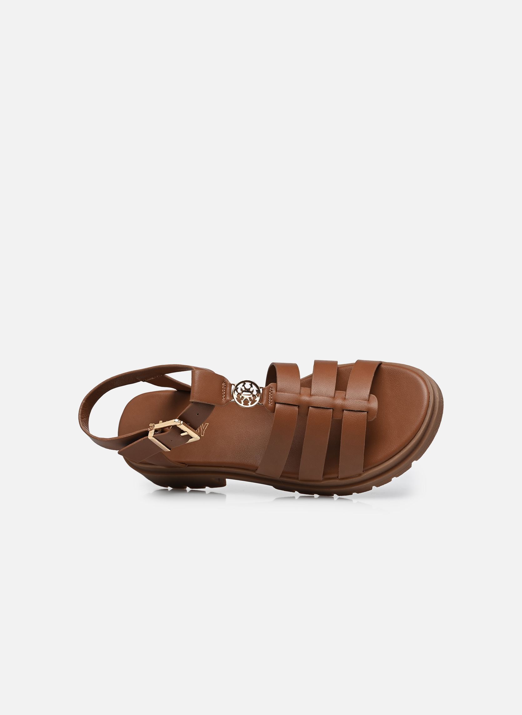 Sandales compensées et plateformes Sandale GANKASO femme marron MADE BY Sandales compensées et plateformes Sandale GANKASO femme marron Cognac