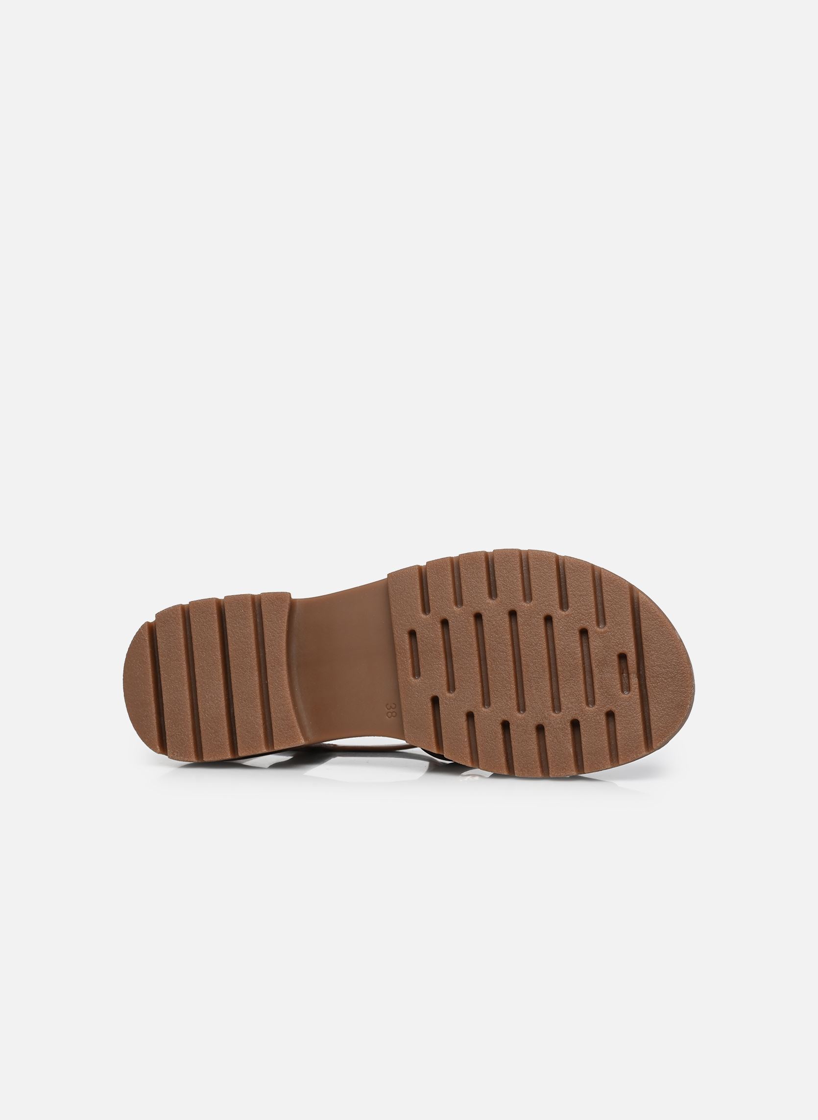 Sandales compensées et plateformes Sandale GANKASO femme marron MADE BY Sandales compensées et plateformes Sandale GANKASO femme marron Cognac