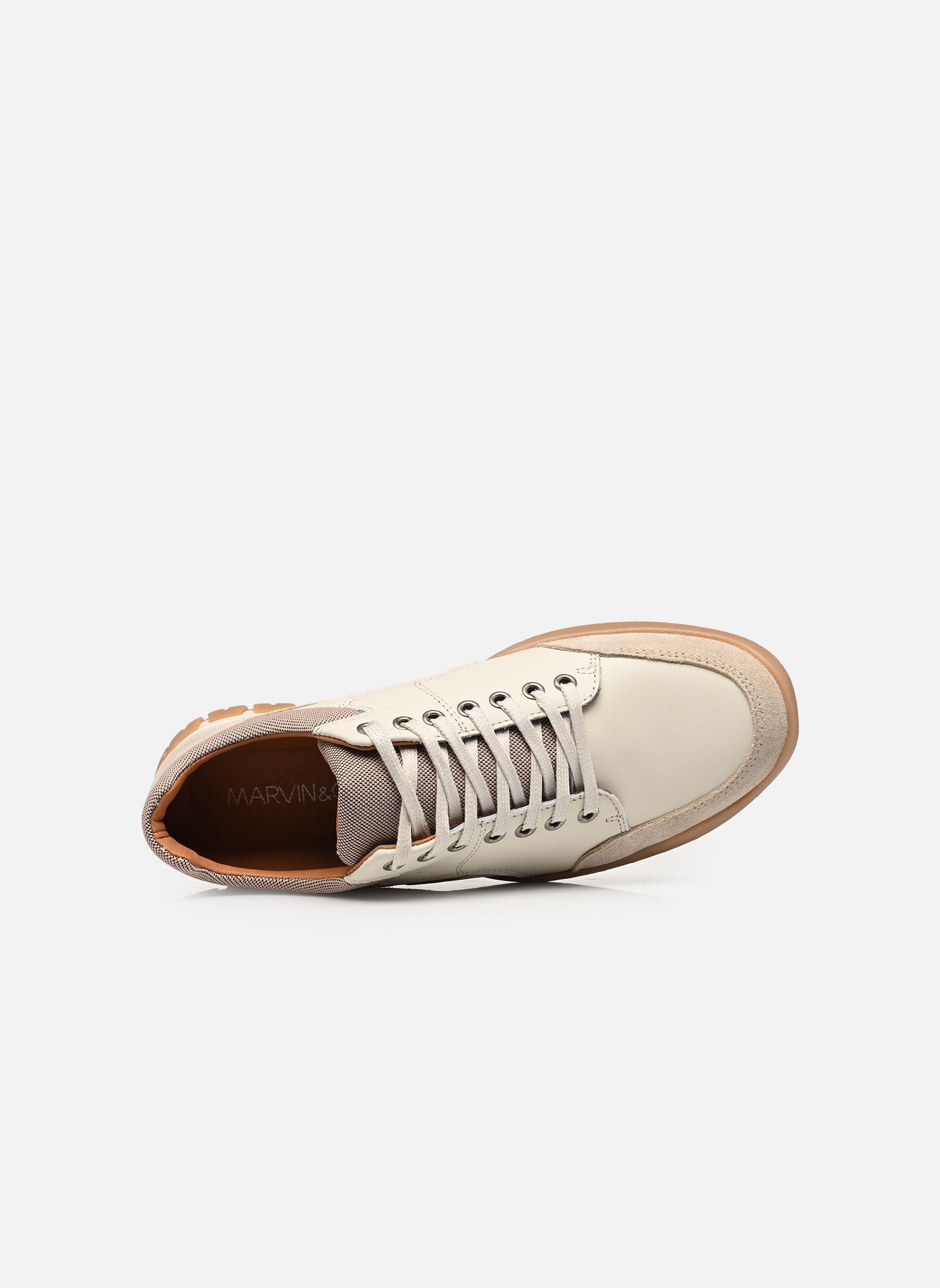 Lage sneakers WELINE heren wit Marvin&Co Lage sneakers WELINE heren wit Crème