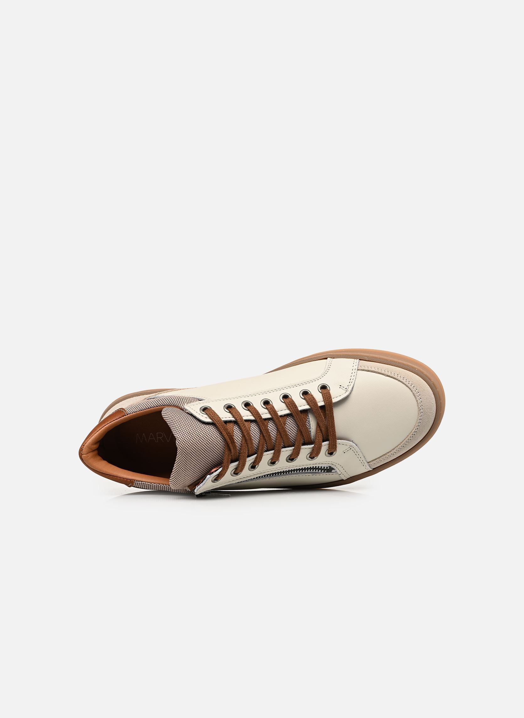 Baskets basses WUSTINE homme blanc Marvin&Co Baskets basses WUSTINE homme blanc Crème