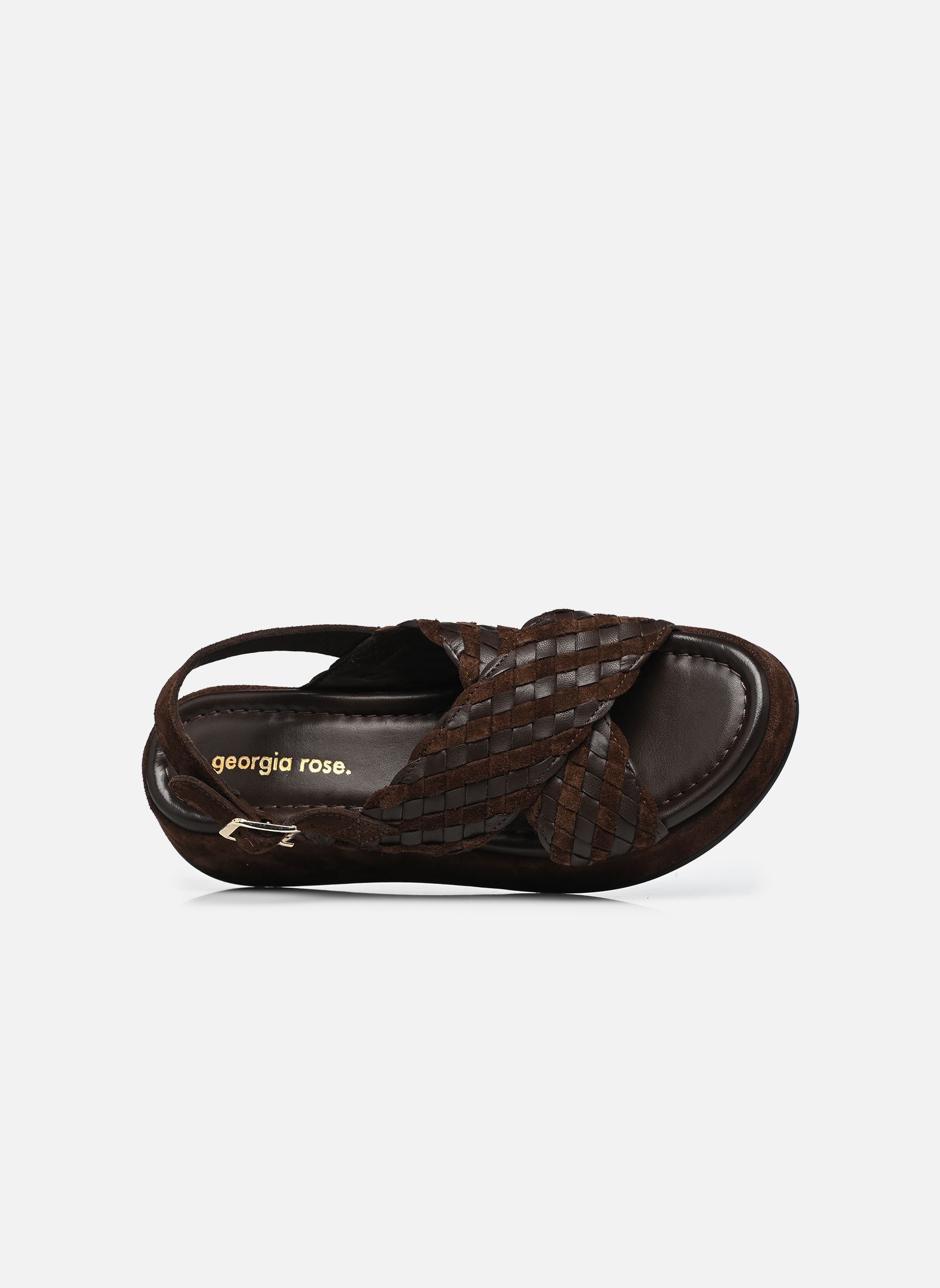 Sandales compensées et plateformes Milan femme marron Georgia Rose Sandales compensées et plateformes Milan femme marron COGNAC