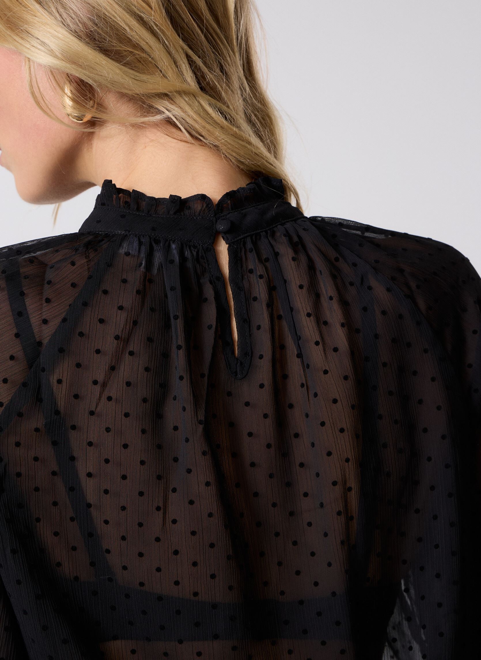 Blouses met lange mouwen Tailly dames zwart Grace & Mila Blouses met lange mouwen Tailly dames zwart Noir
