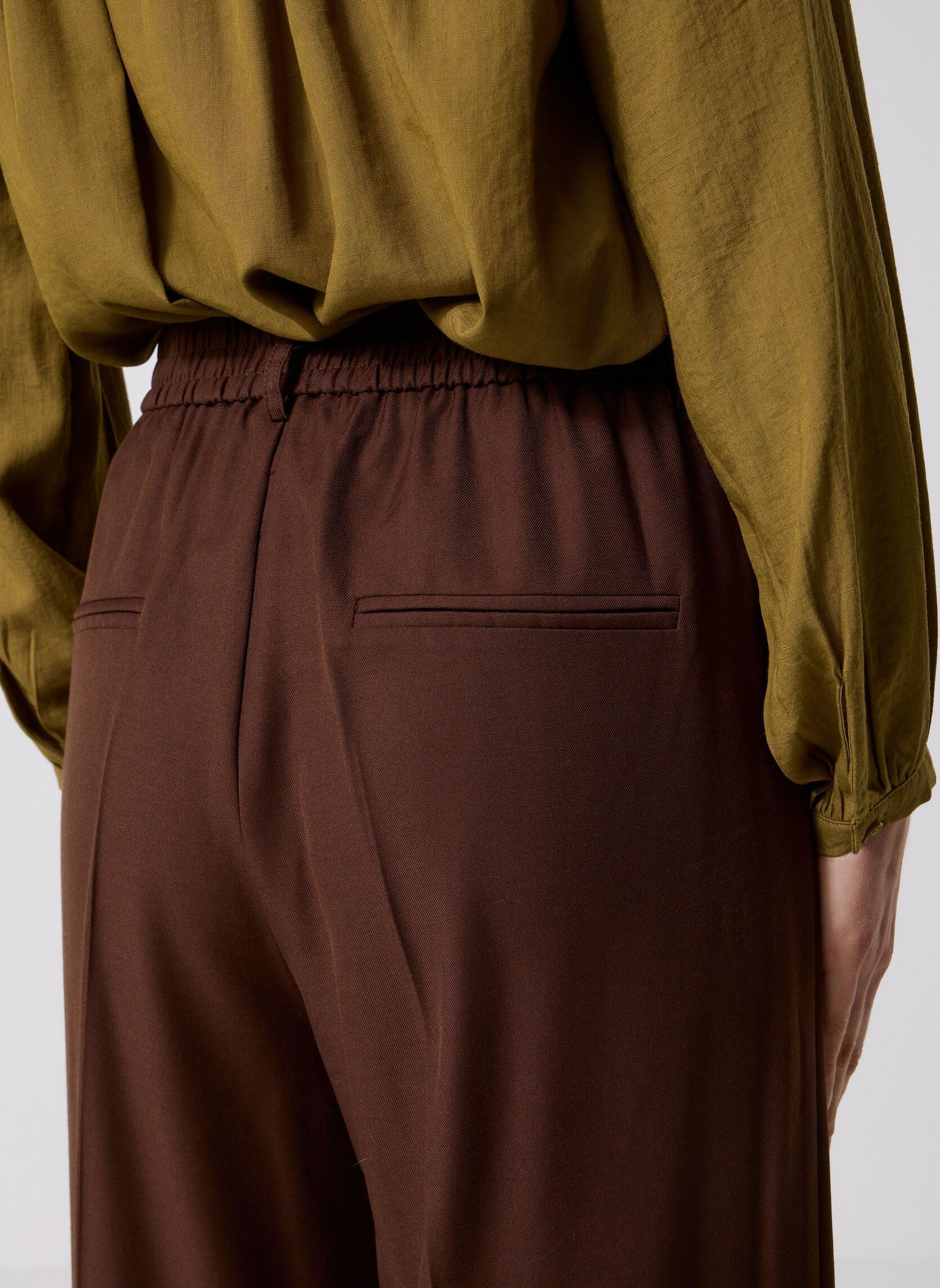 Rechte broeken Tatum dames bruin Grace & Mila Rechte broeken Tatum dames bruin Chocolat