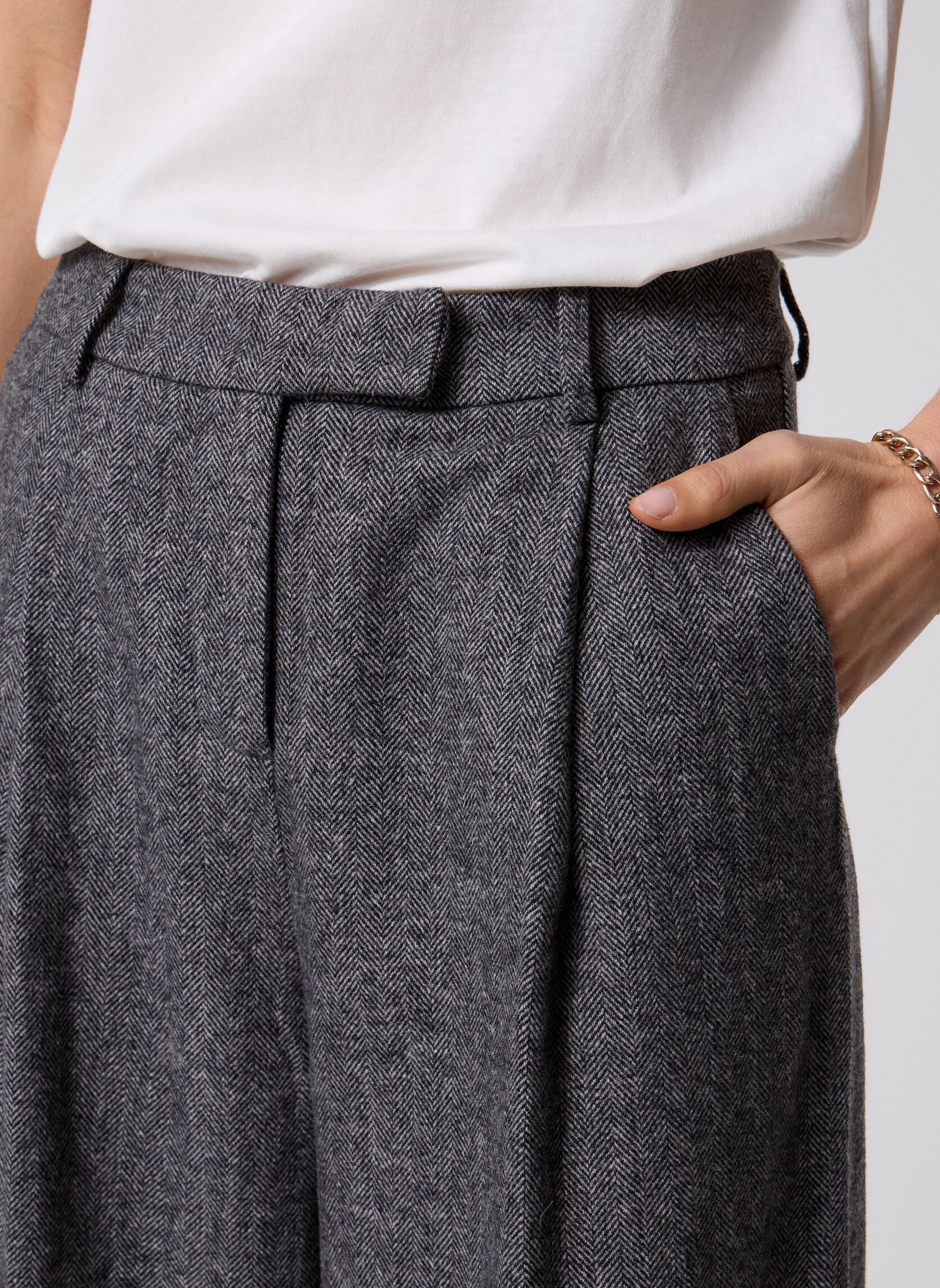 Pantalones de traje Times mujer gris Grace & Mila Pantalones de traje Times mujer gris Anthracite