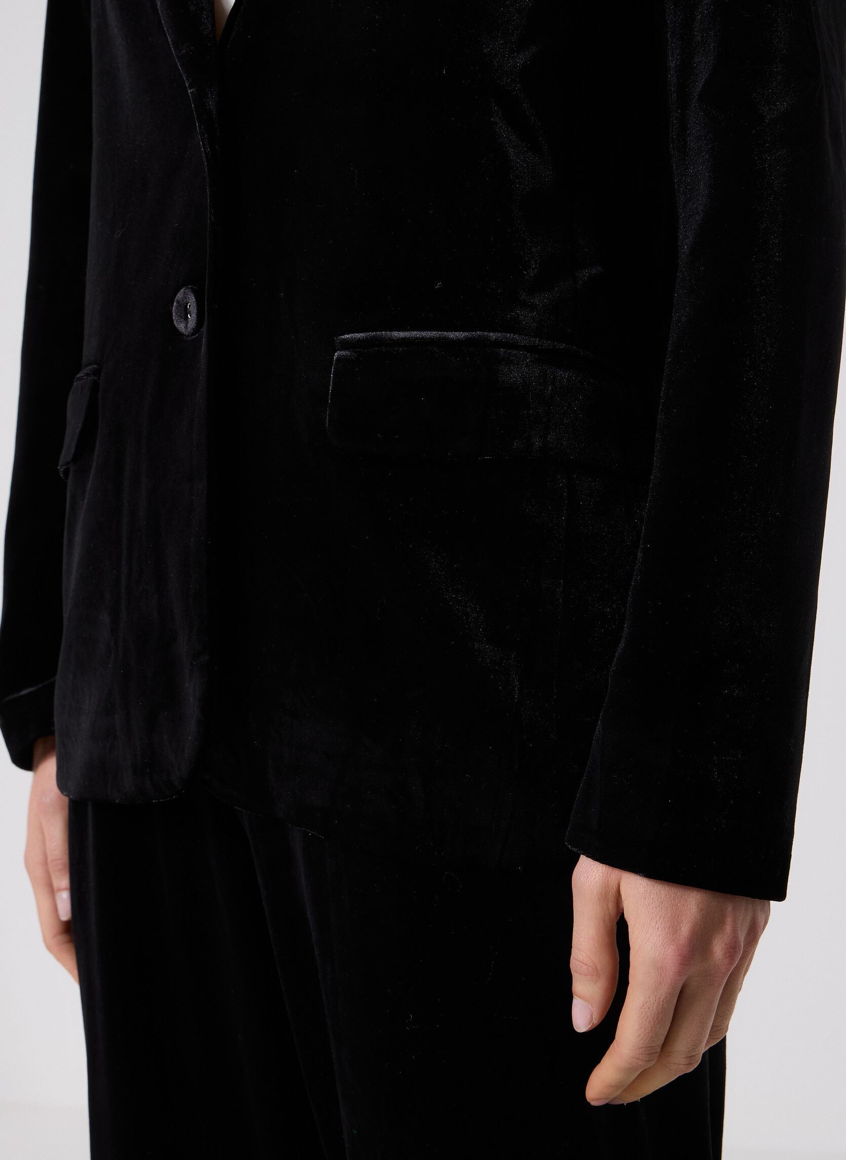 Blazer Tofu dames zwart Grace & Mila Blazer Tofu dames zwart NOIR