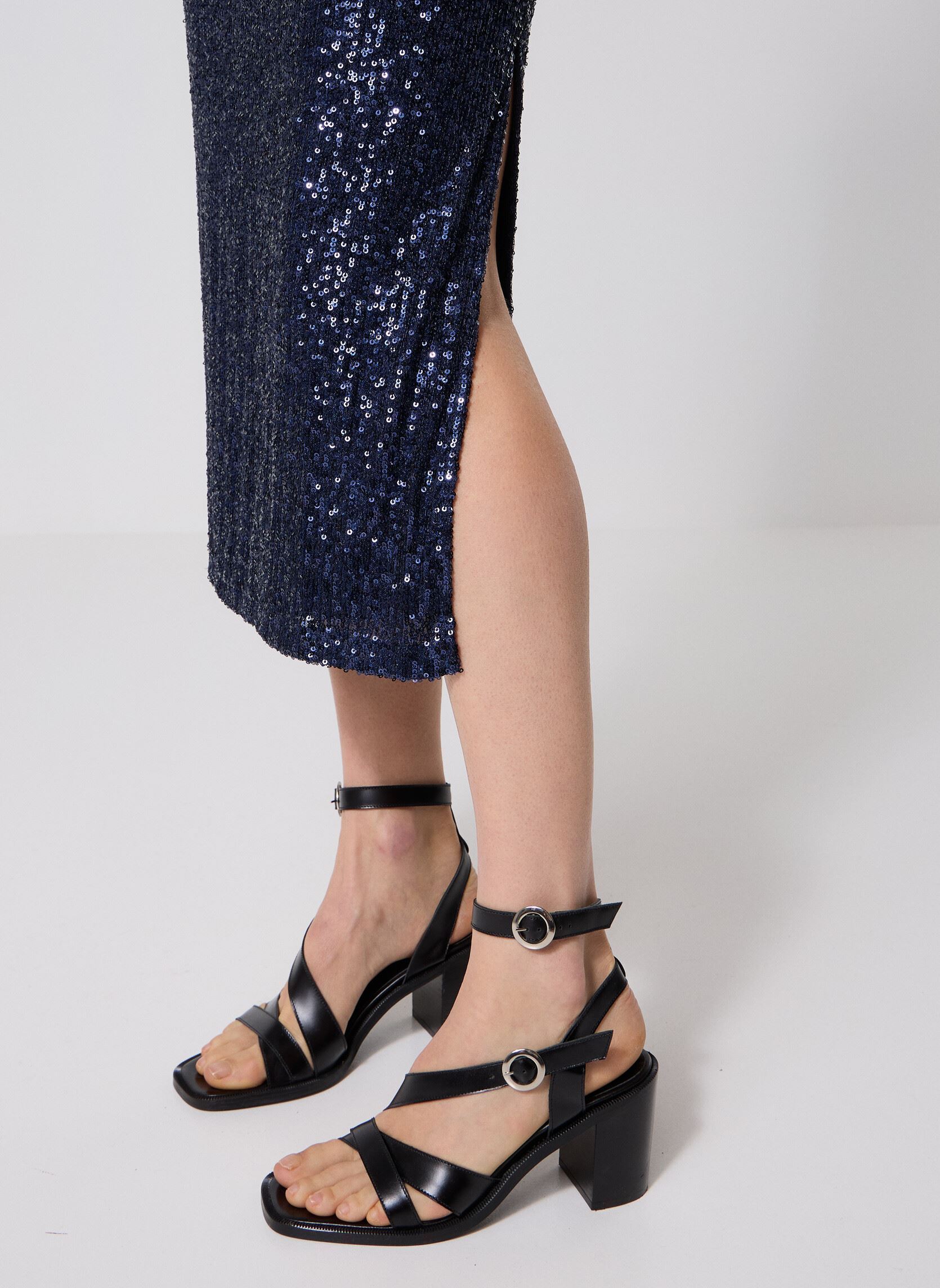Lange jurken Tori dames blauw Grace & Mila Lange jurken Tori dames blauw Marine