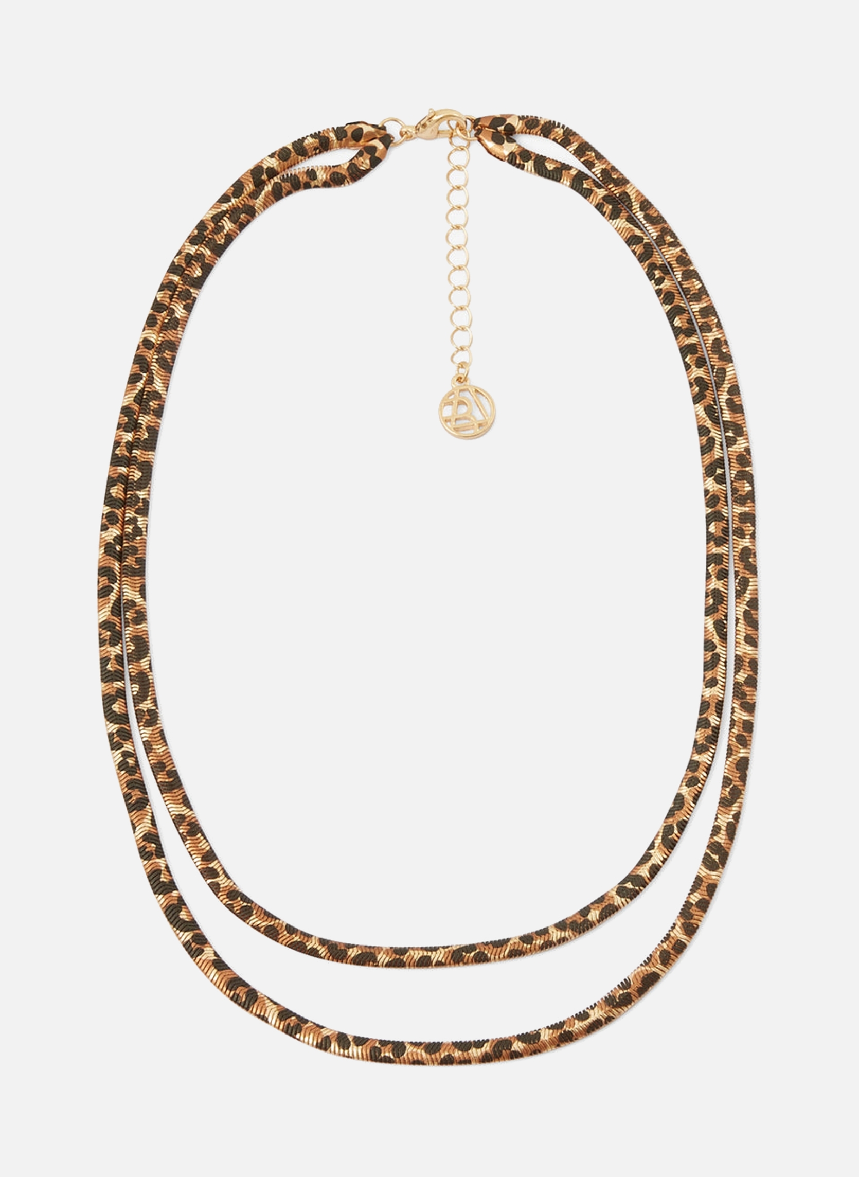 Collier tour de cou en ruban de velours bleu et broche strassée