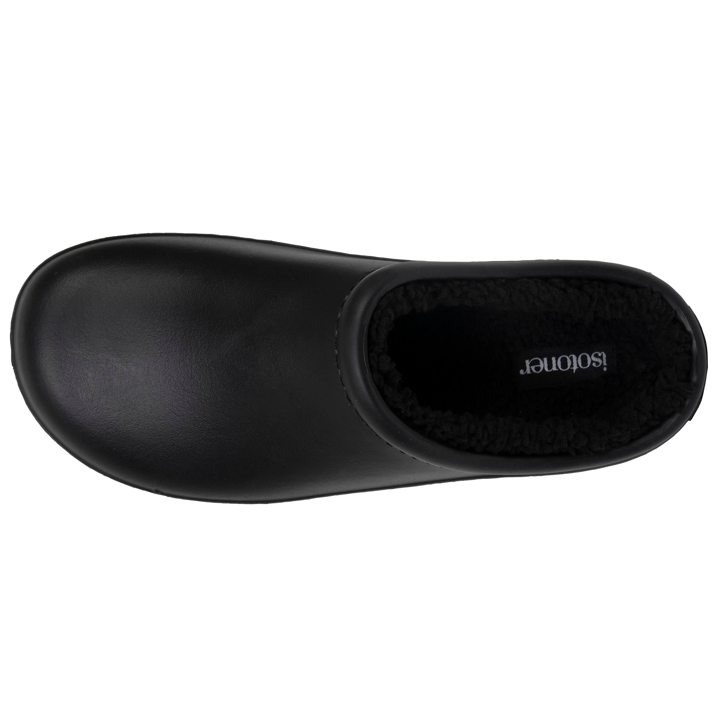 Mules Sabots de jardin Femme fourrés Noir femme noir Isotoner Mules Sabots de jardin Femme fourrés Noir femme noir Noir verni
