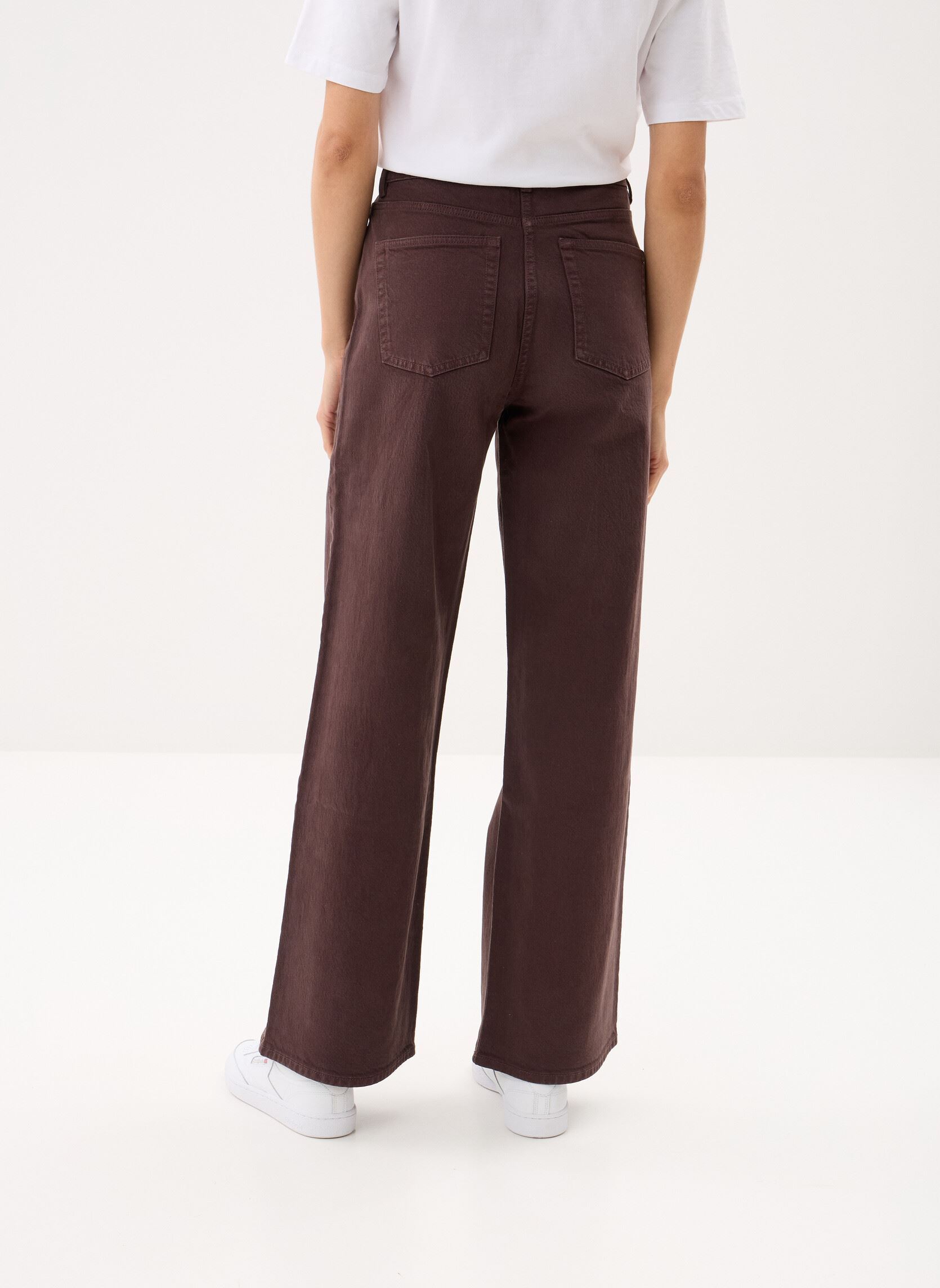 Wijde jeans / Flared Jeans PWIDY dames bruin MADE BY Wijde jeans / Flared Jeans PWIDY dames bruin COFFEE BEAN