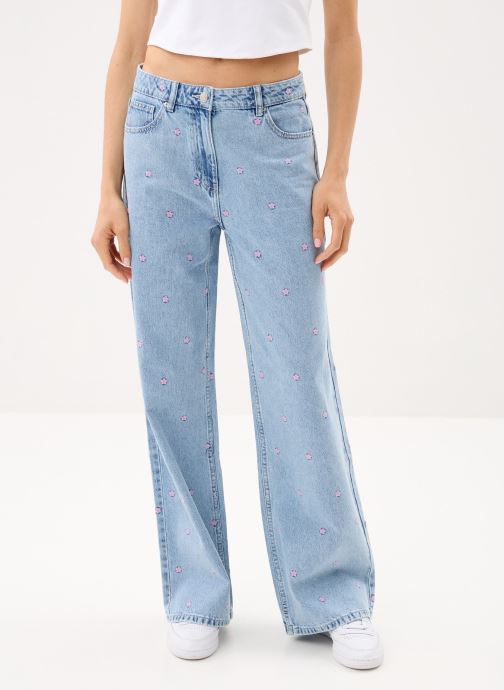 MADE BY Wijde jeans / Flared Jeans PWIDE-BROD dames blauw