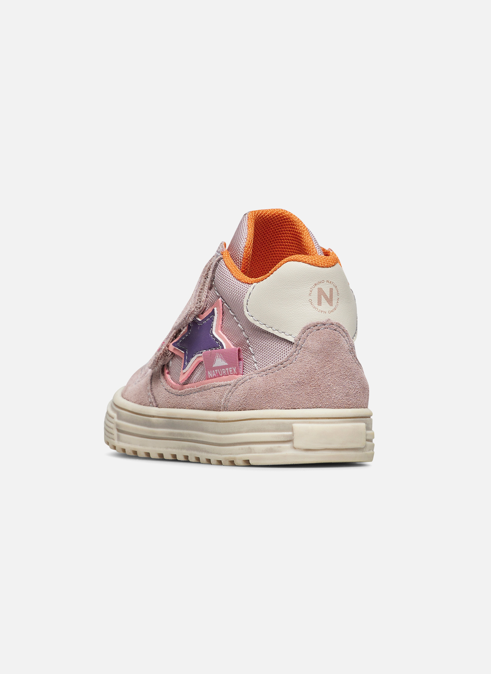 Baskets Naturino Pour Enfant – Cuir Blanc, Velcro, Semelle Caoutchouc, Style Sportif