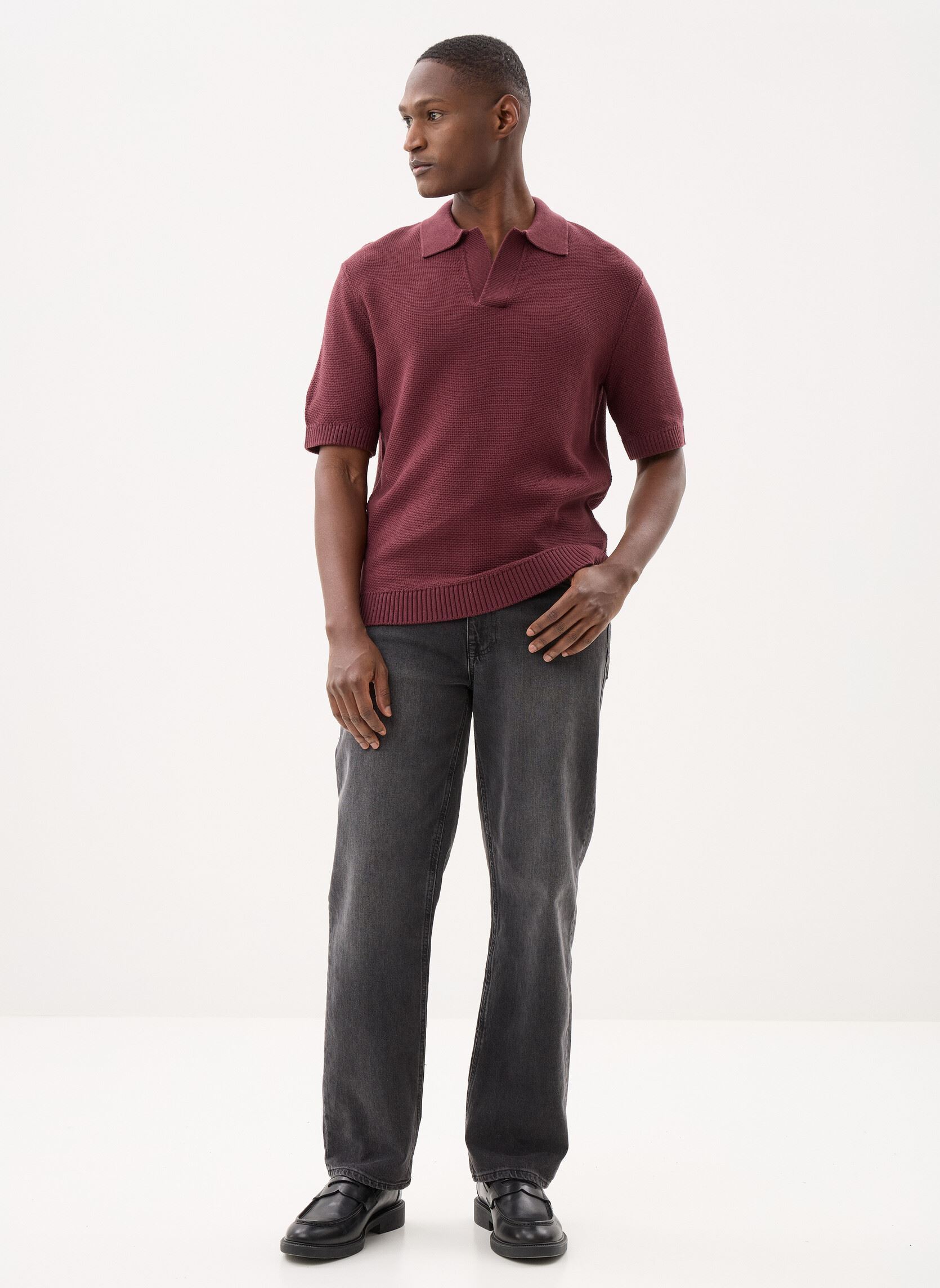 Polos manches courtes TVALENTIN polo homme marron Marvin&Co Polos manches courtes TVALENTIN polo homme marron SASSAFRAS PRUNE