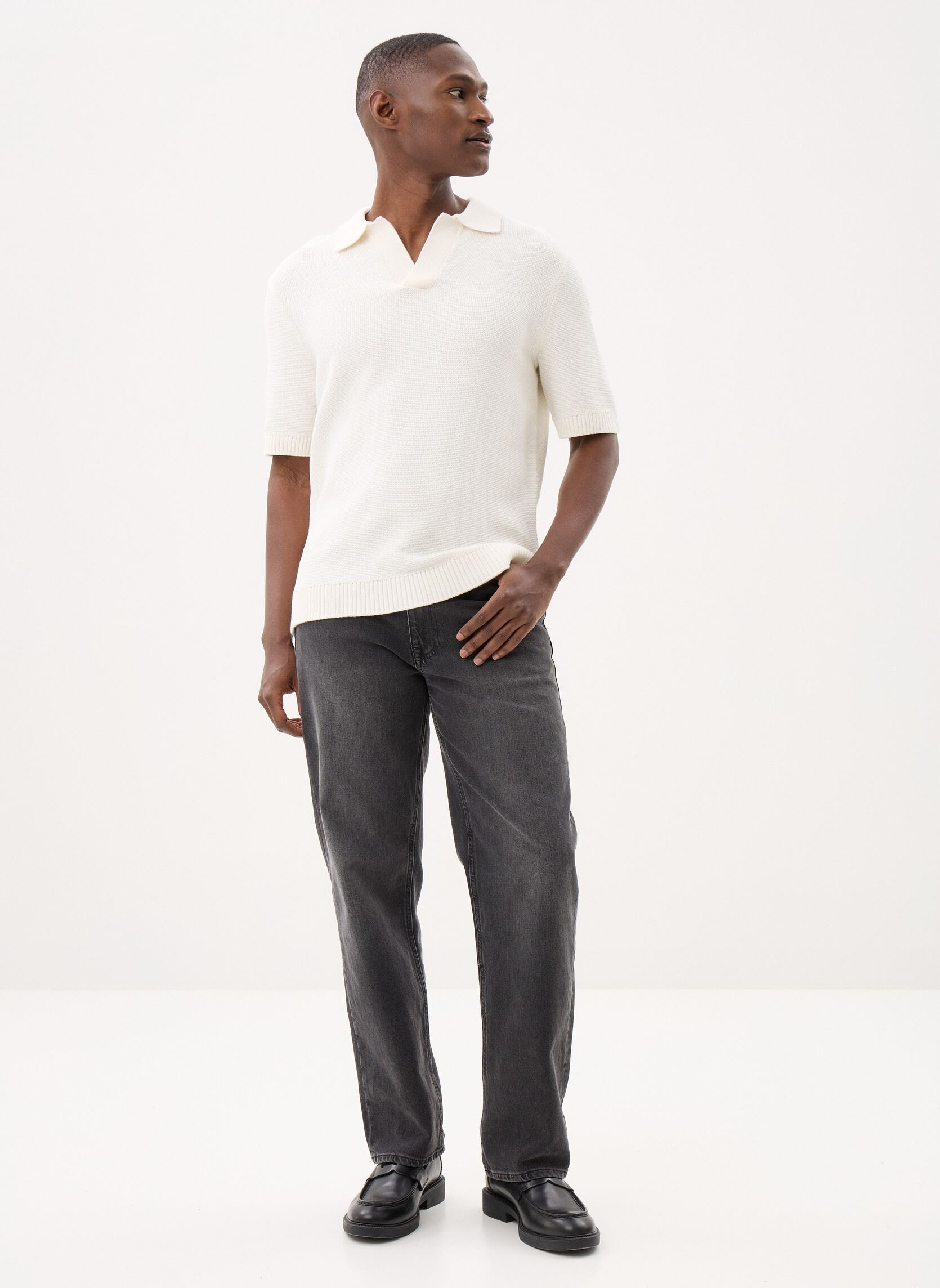 Korte mouwen polo's TVALENTIN polo heren beige Marvin&Co Korte mouwen polo's TVALENTIN polo heren beige COCONUT MILK
