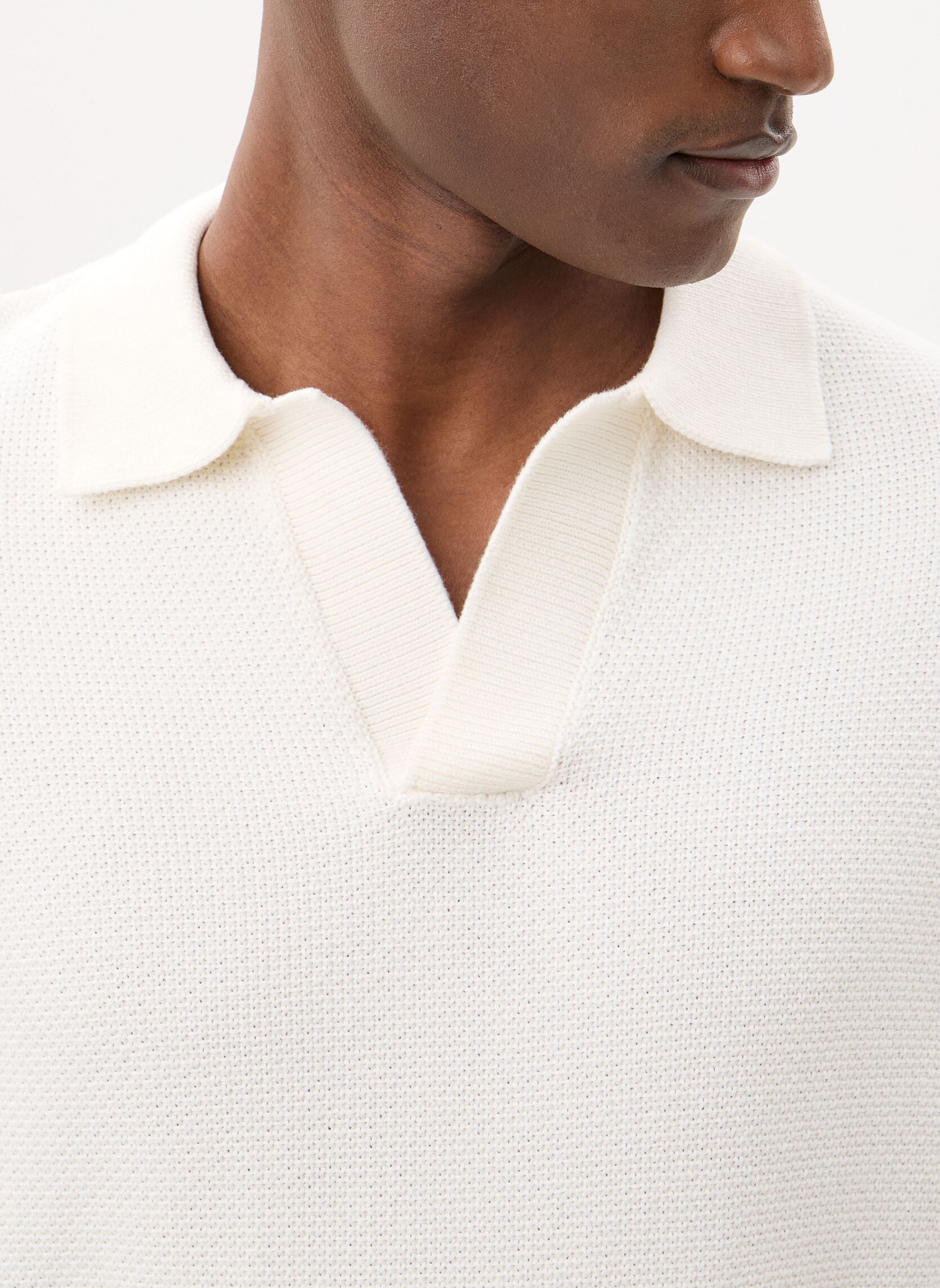 Korte mouwen polo's TVALENTIN polo heren beige Marvin&Co Korte mouwen polo's TVALENTIN polo heren beige COCONUT MILK