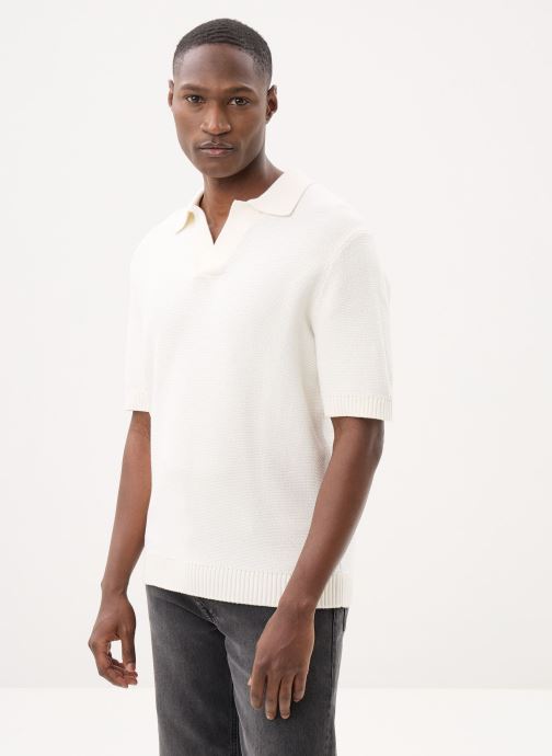 Marvin&Co Polos manches courtes TVALENTIN polo homme beige
