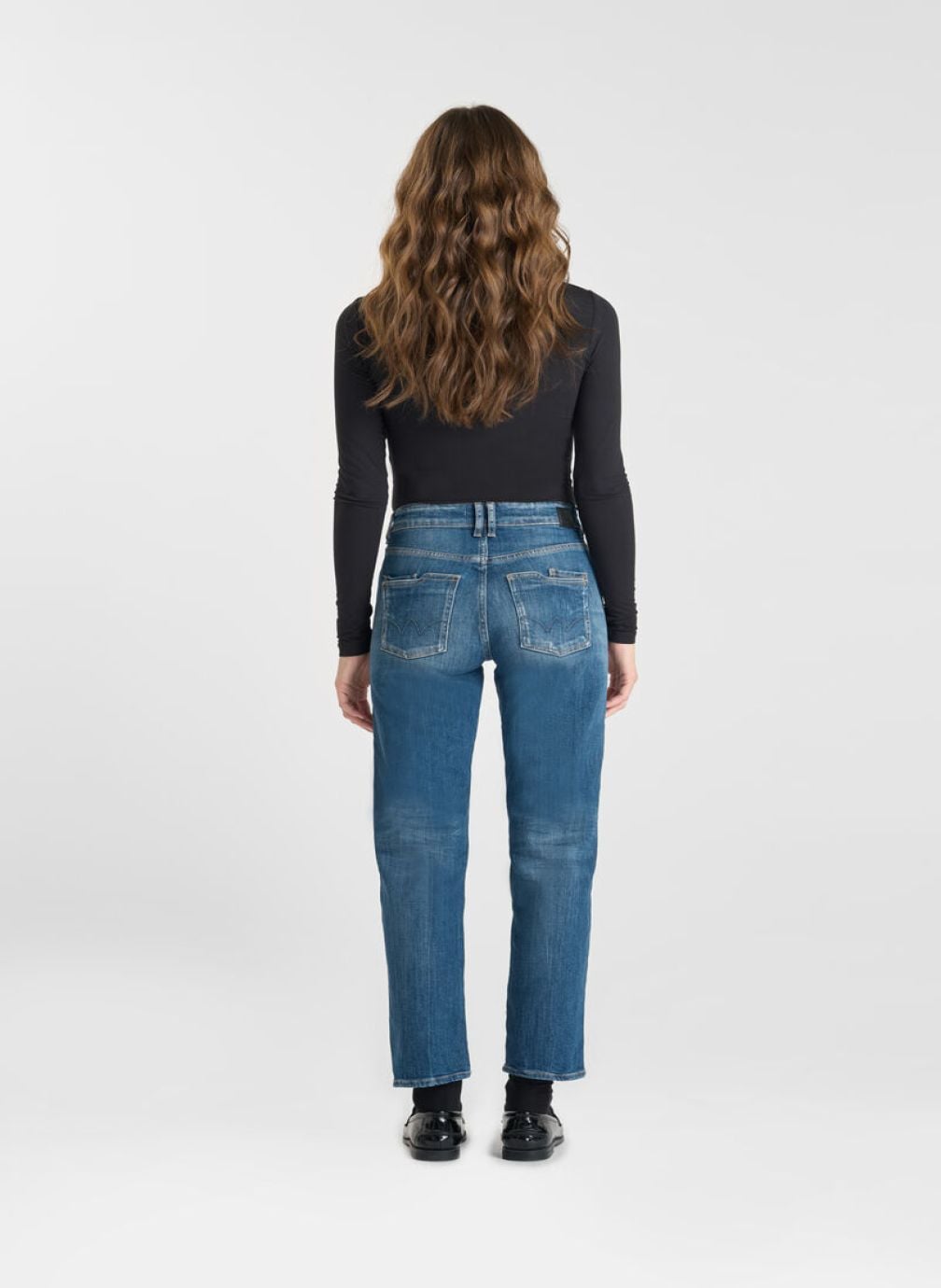Jeans droit Jeans droite 400/17 mom Blue femme bleu Le temps des cerises Jeans droit Jeans droite 400/17 mom Blue femme bleu Bleu