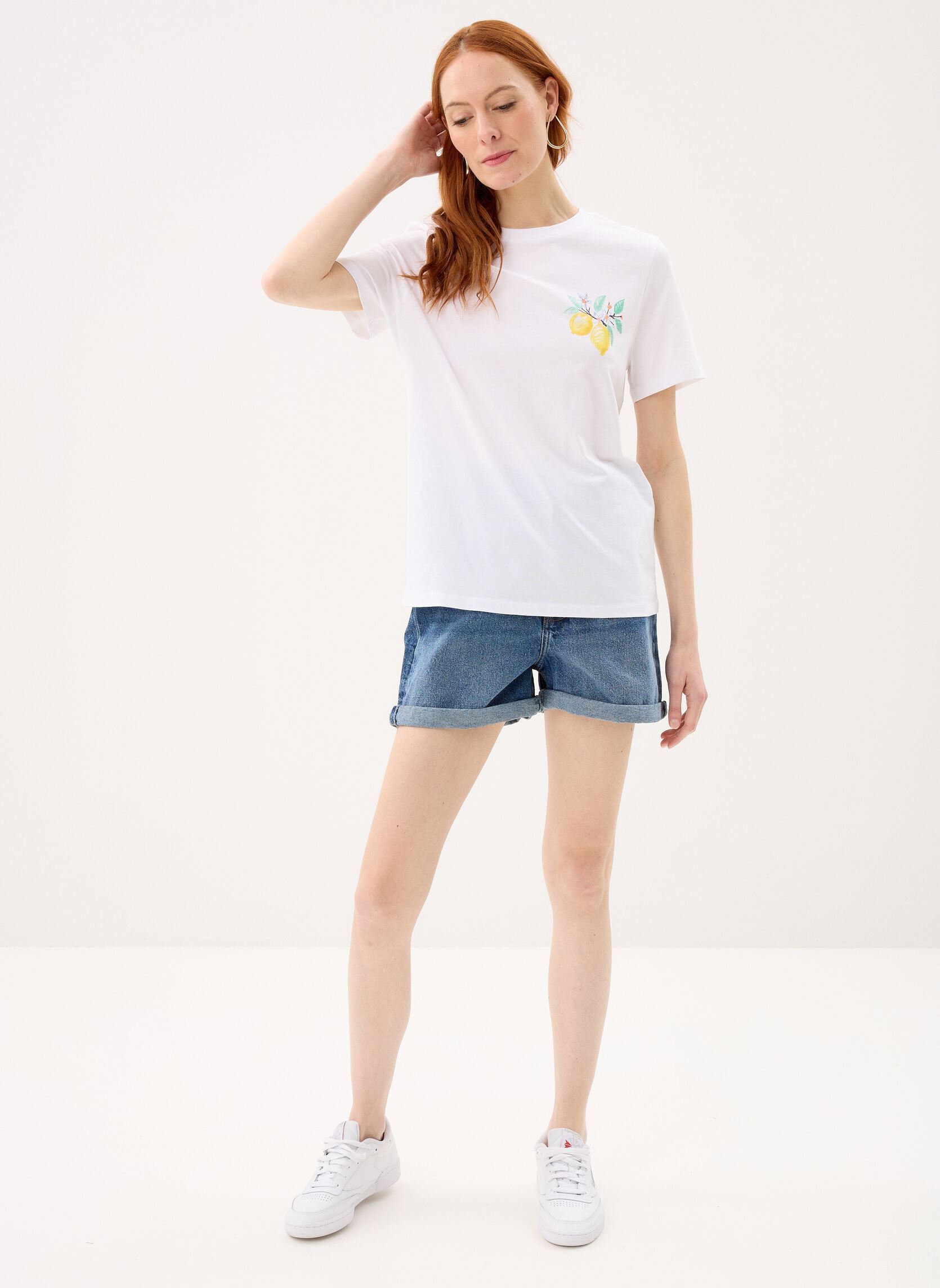 Shorts SHORT-MOM2 denim dames blauw MADE BY Shorts SHORT-MOM2 denim dames blauw DENIM STONE