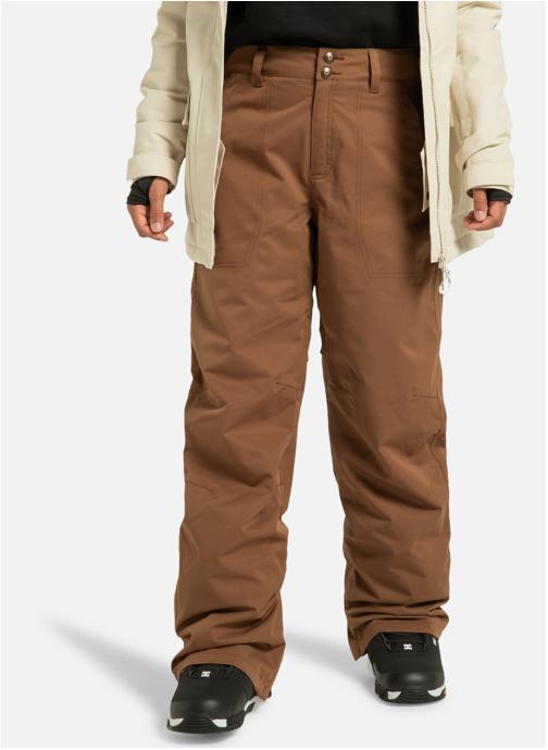 DC Shoes Pantalons droit Riveter femme marron