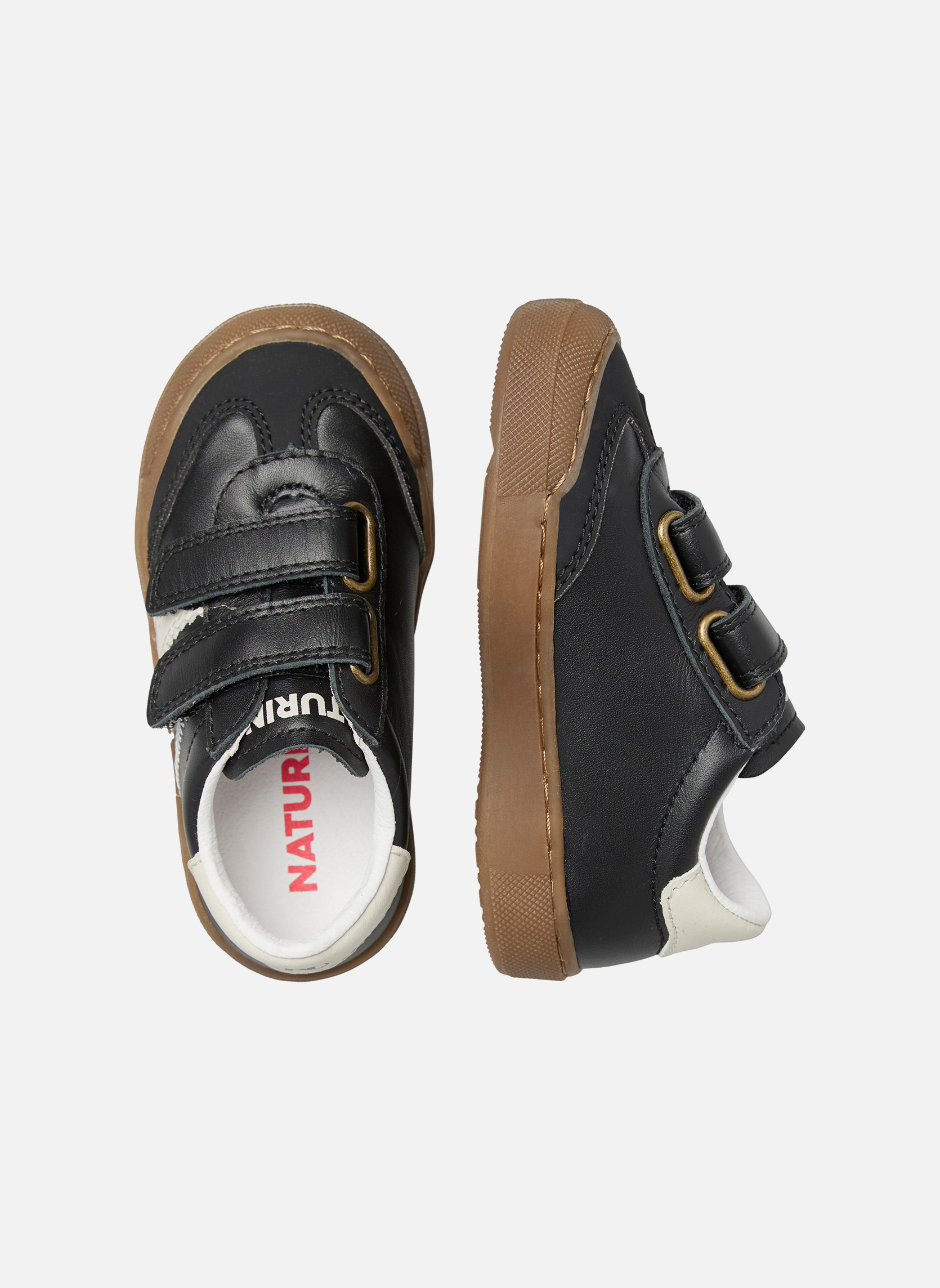 Baskets basses Sneakers RIBY VL. Blanc-Noir garçon blanc Naturino Baskets basses Sneakers RIBY VL. Blanc-Noir garçon blanc Blanc & noir