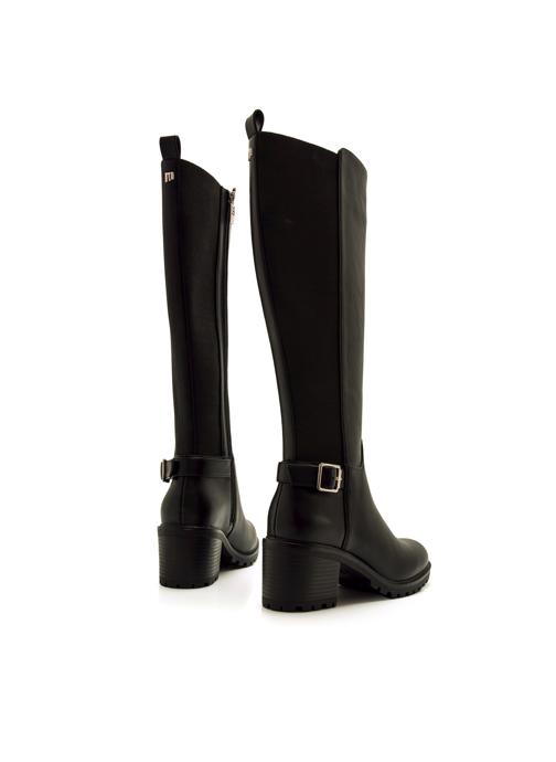 Bottes Femme Cuir Marron Bottines Femme MTNG TEO 53723 - Cuir, Talon, Bout Pointu, Fermeture éclair Bottines Fermeture Zip Décontracté